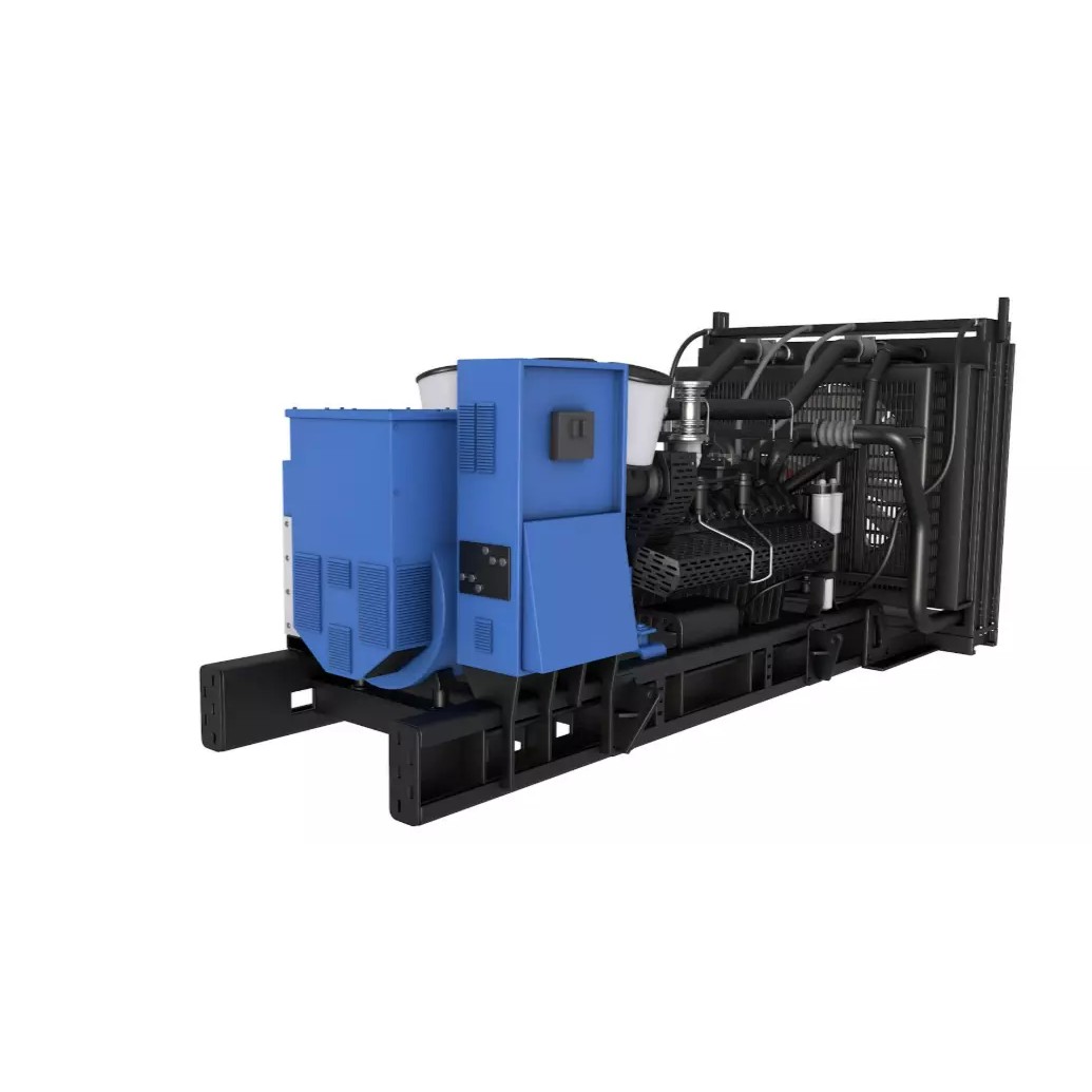 Industrial Diesel Generator 3D Model – High Poly PBR Asset, FBX, OBJ, Blender - View 4