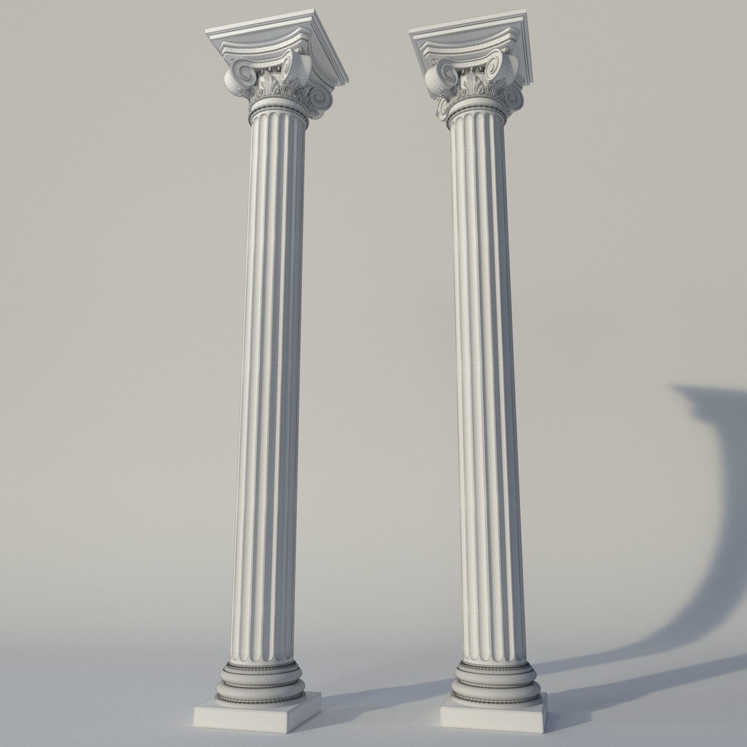 Classic Column 3D Model – High Poly PBR Textured for Archviz