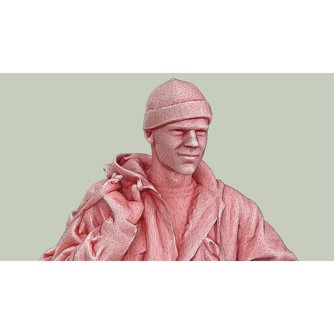 Smirk Guy 3D Model – Casual Urban Character, FBX, PBR Textures - View 11