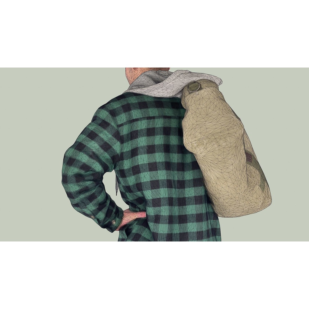 Smirk Guy 3D Model – Casual Urban Character, FBX, PBR Textures - View 12