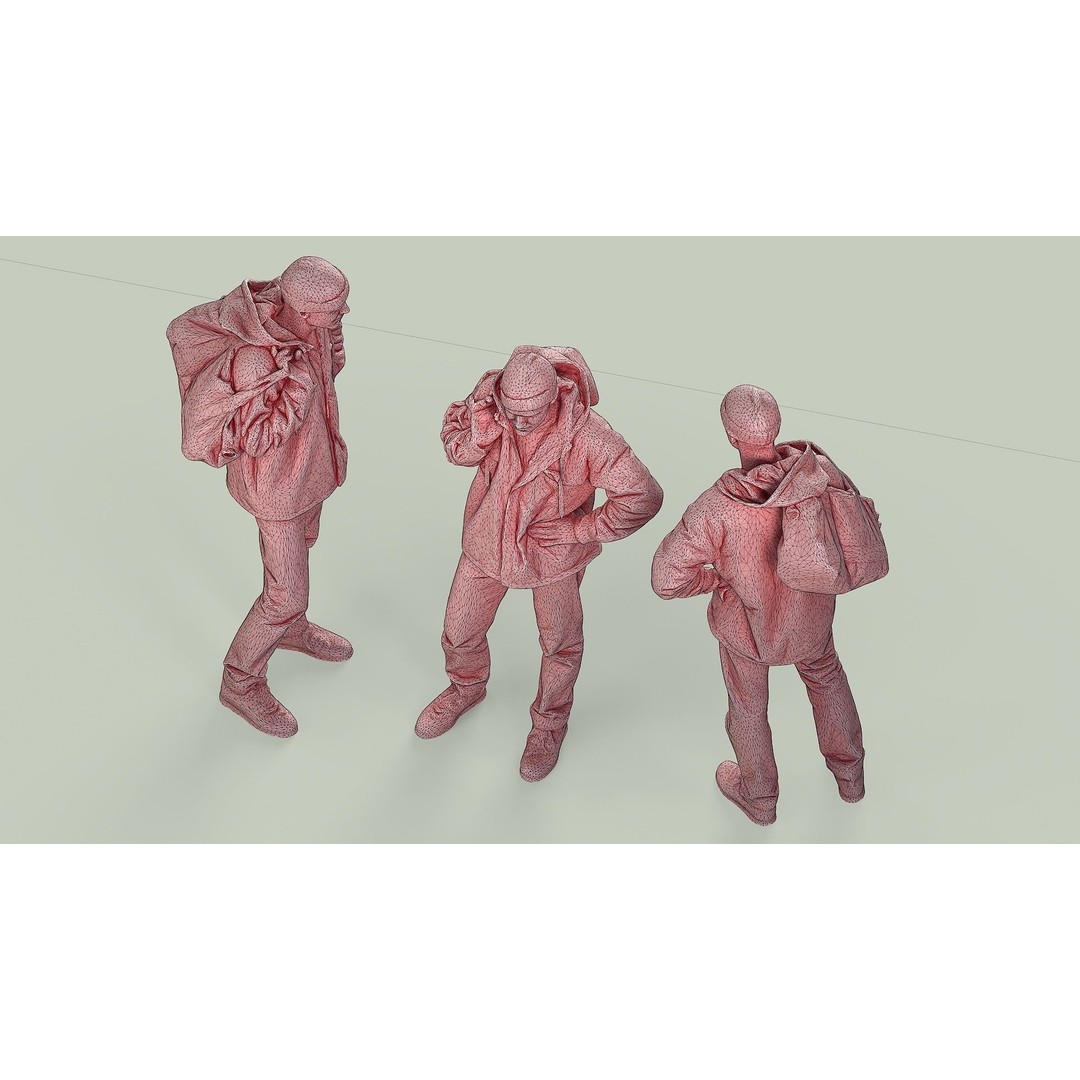 Smirk Guy 3D Model – Casual Urban Character, FBX, PBR Textures - View 9