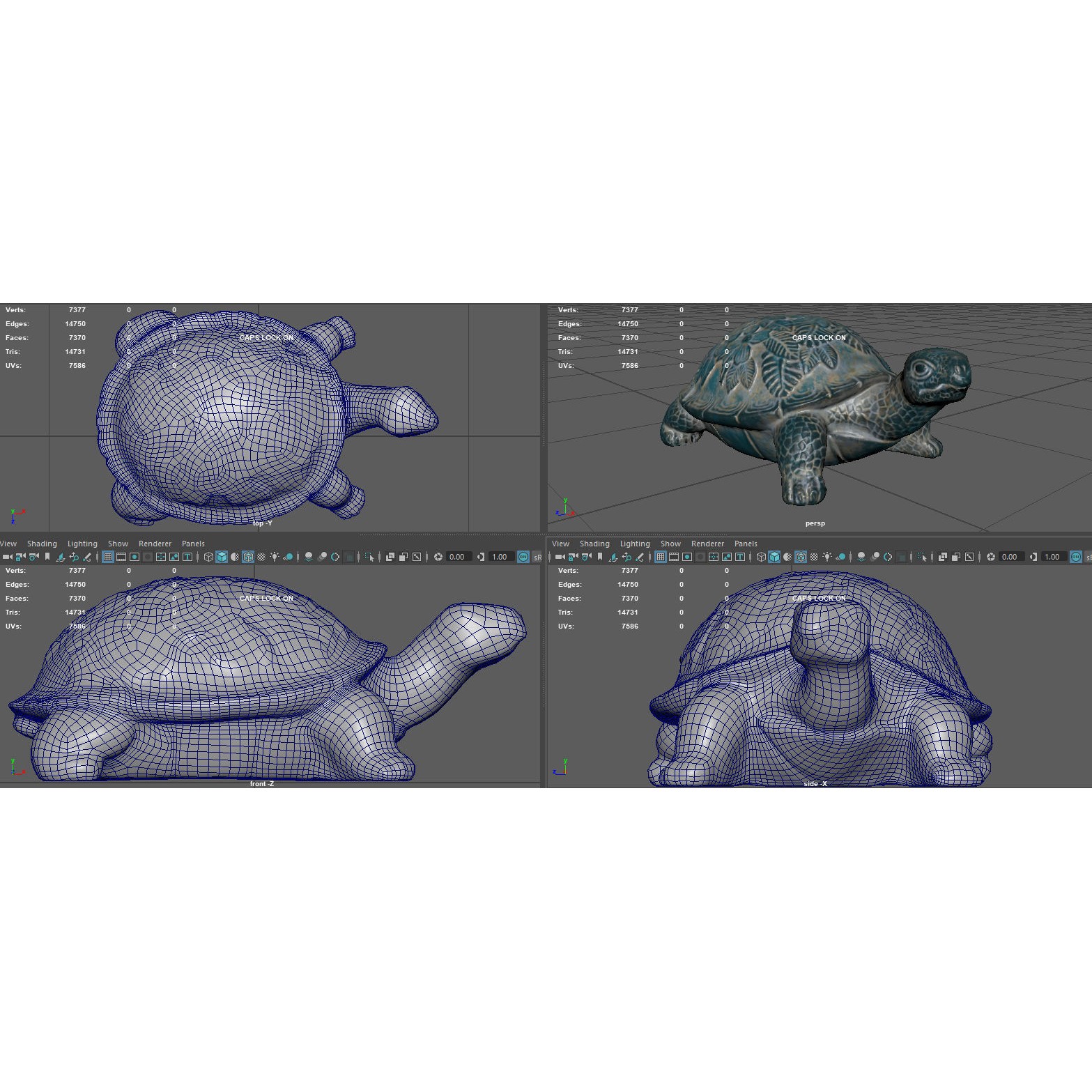 Garden Turtle - Low-Poly Game-Ready 3D Model
