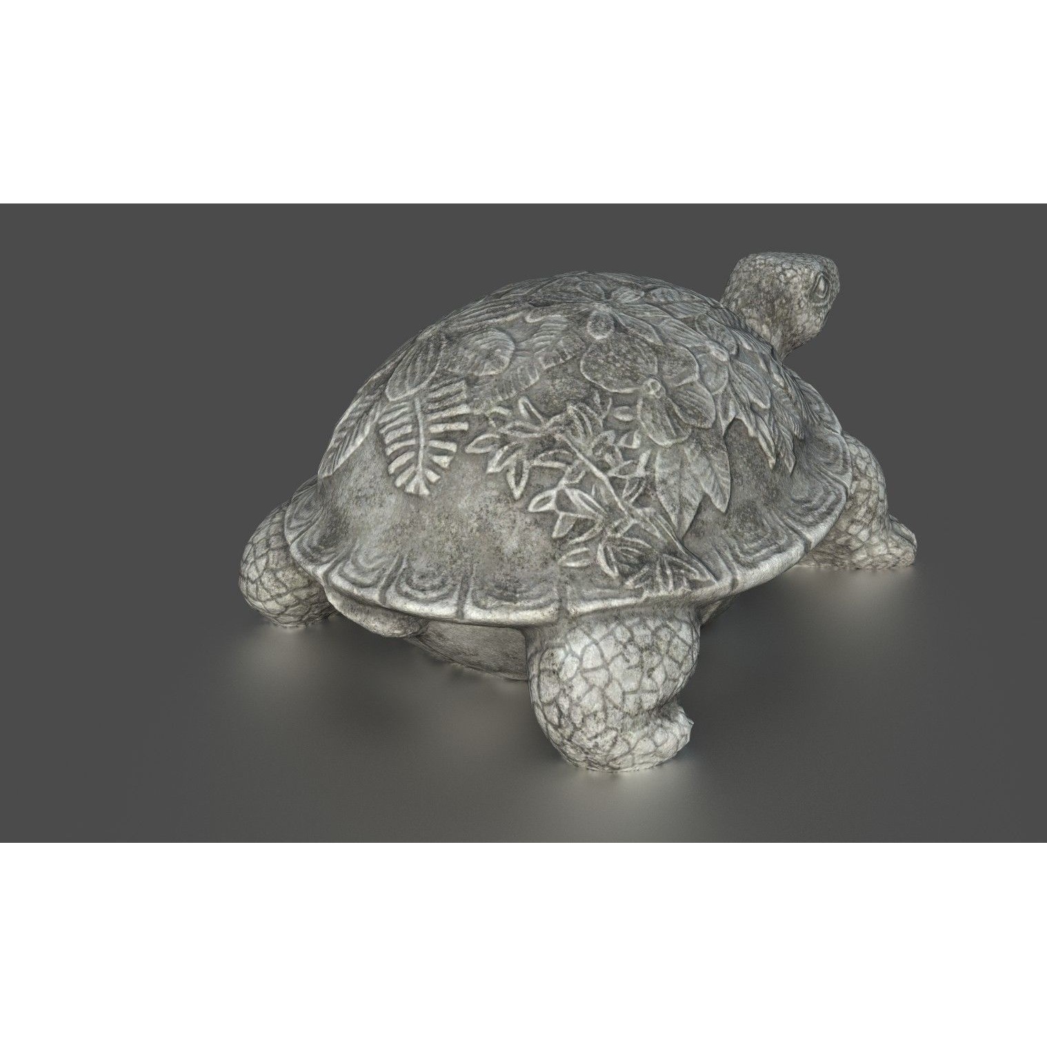 Garden Turtle - Low-Poly Game-Ready 3D Model - View 11