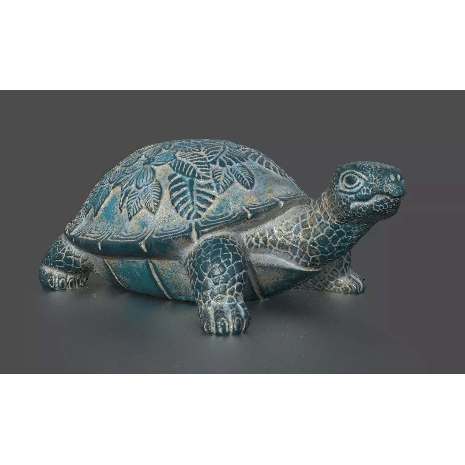 Garden Turtle - Low-Poly Game-Ready 3D Model - View 2
