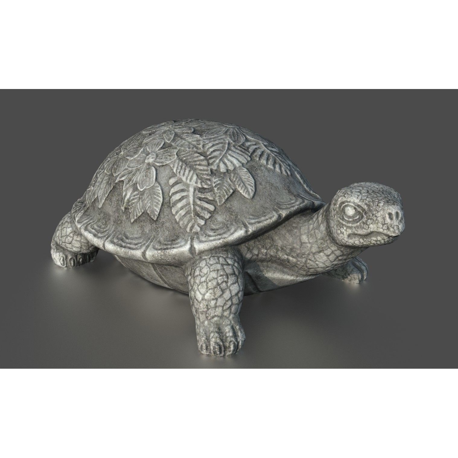 Garden Turtle - Low-Poly Game-Ready 3D Model - View 4