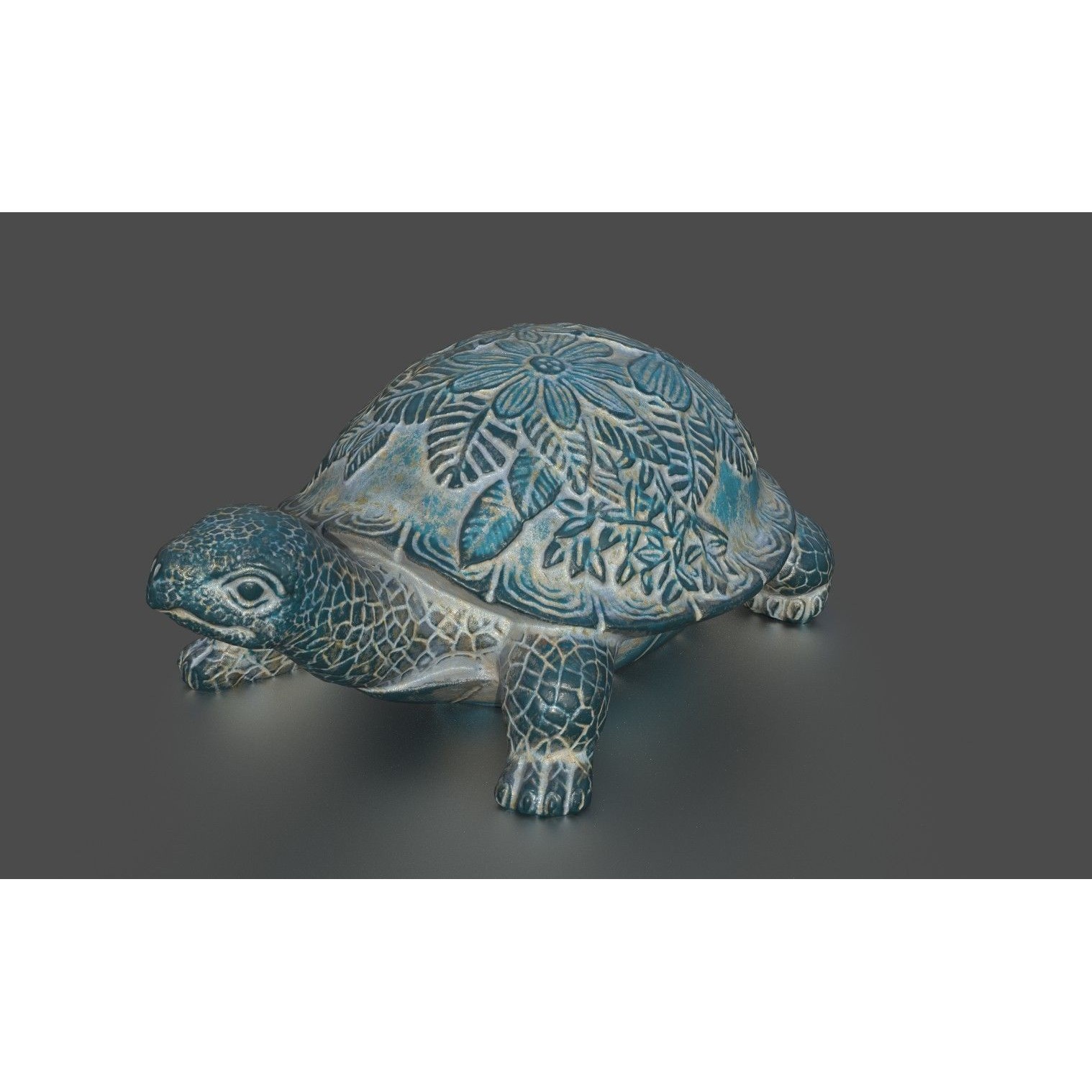 Garden Turtle - Low-Poly Game-Ready 3D Model - View 5