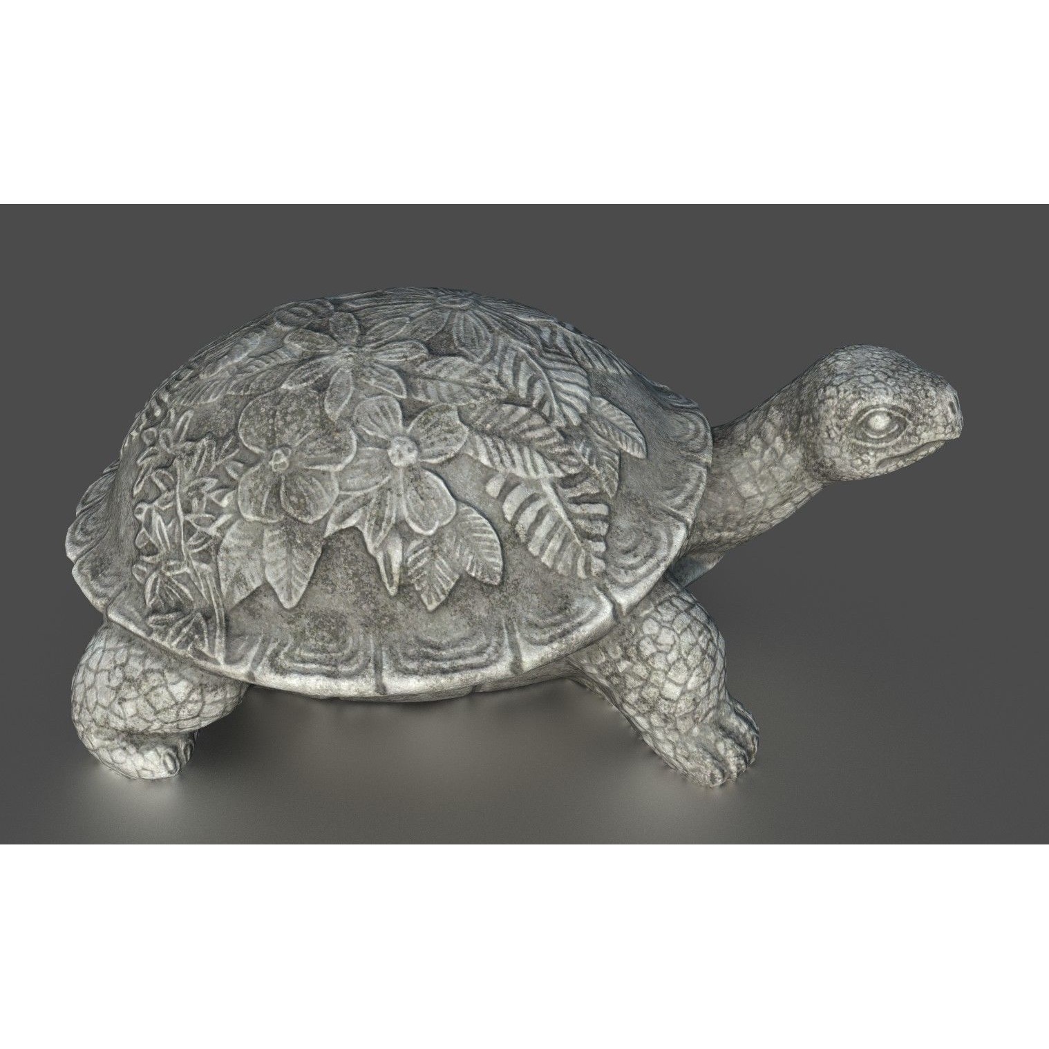 Garden Turtle - Low-Poly Game-Ready 3D Model - View 8