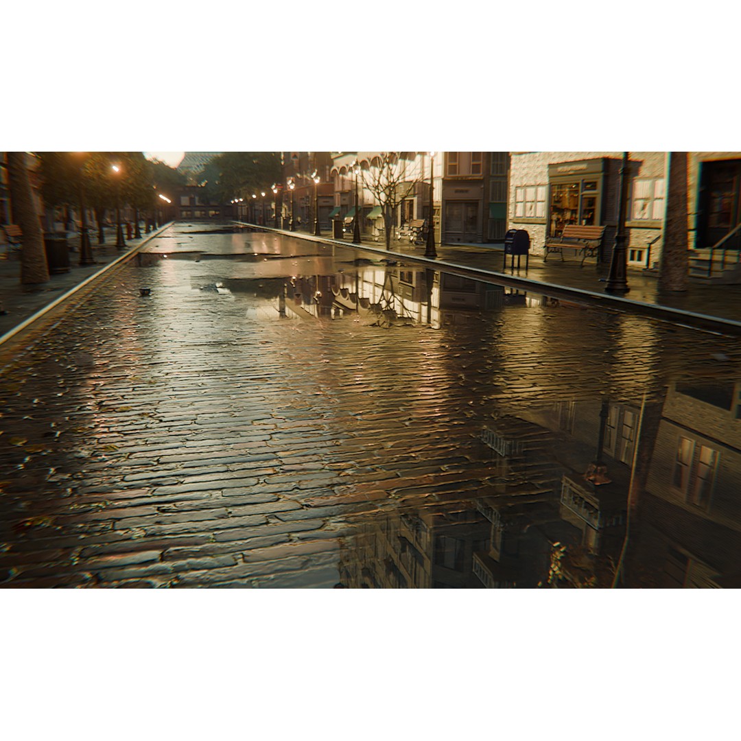 Paris Street Scene 3D Model – Urban Environment, Blender, FBX, OBJ - View 11