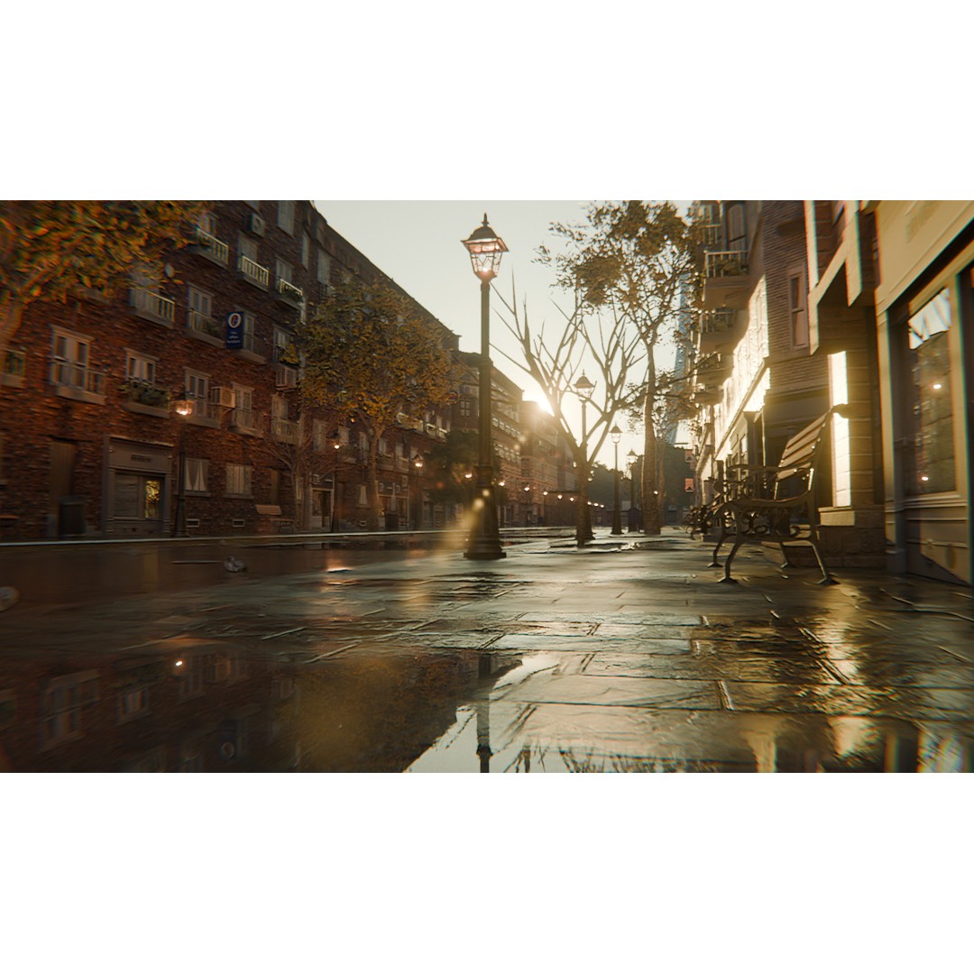 Paris Street Scene 3D Model – Urban Environment, Blender, FBX, OBJ - View 6