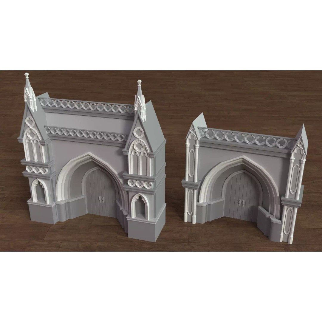 Building Facade 3D Model – Low Poly Architectural Collection, FBX - View 11