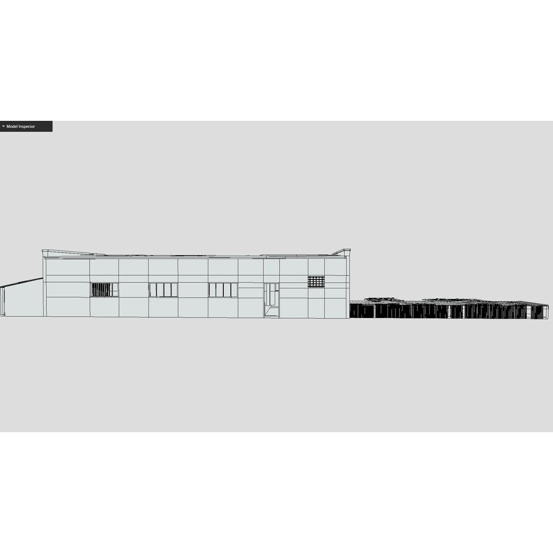 Old Industrial Building 3D Model – Low Poly Architectural Asset, FBX - View 15