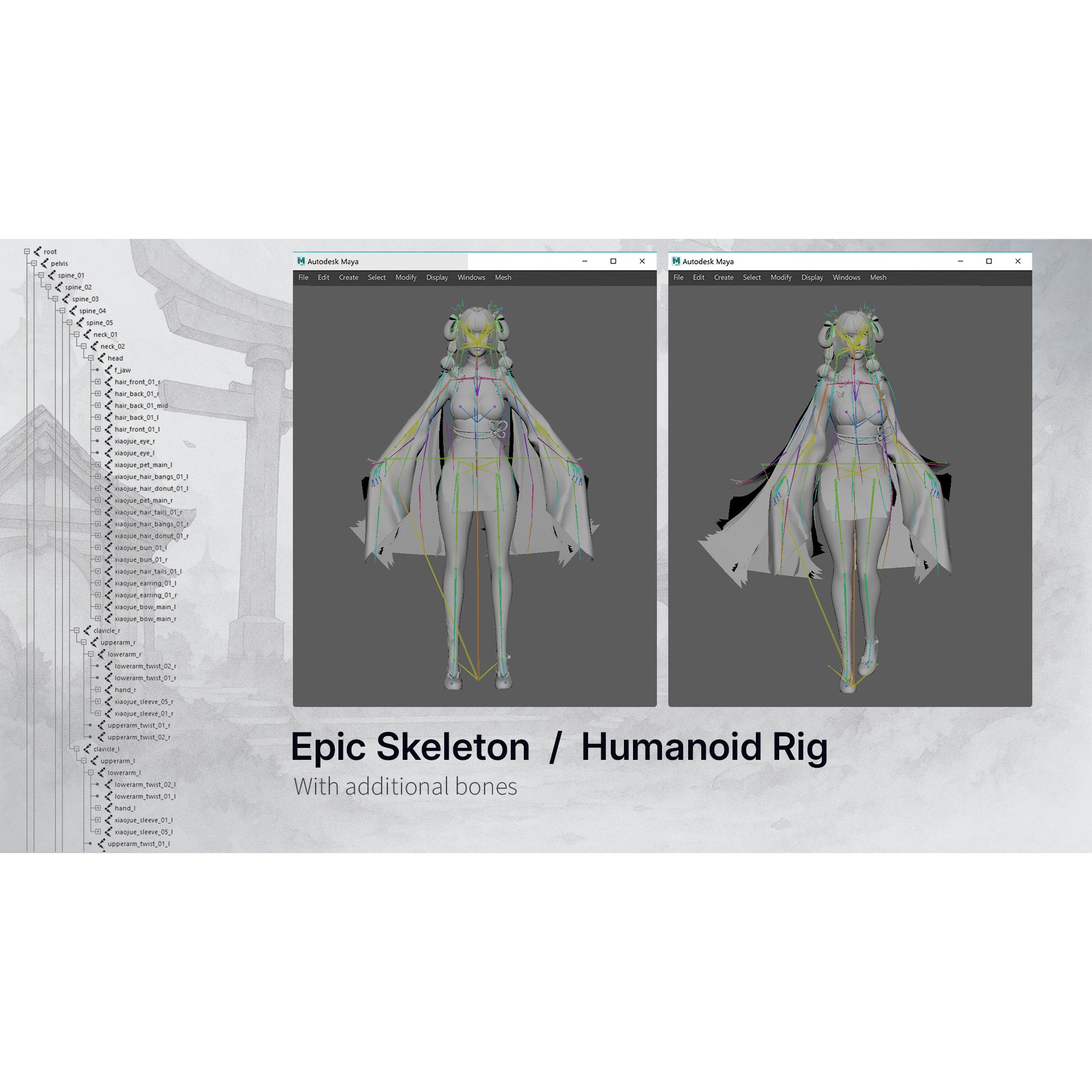 Xiao Jue - Low-Poly Game-Ready 3D Model - View 16