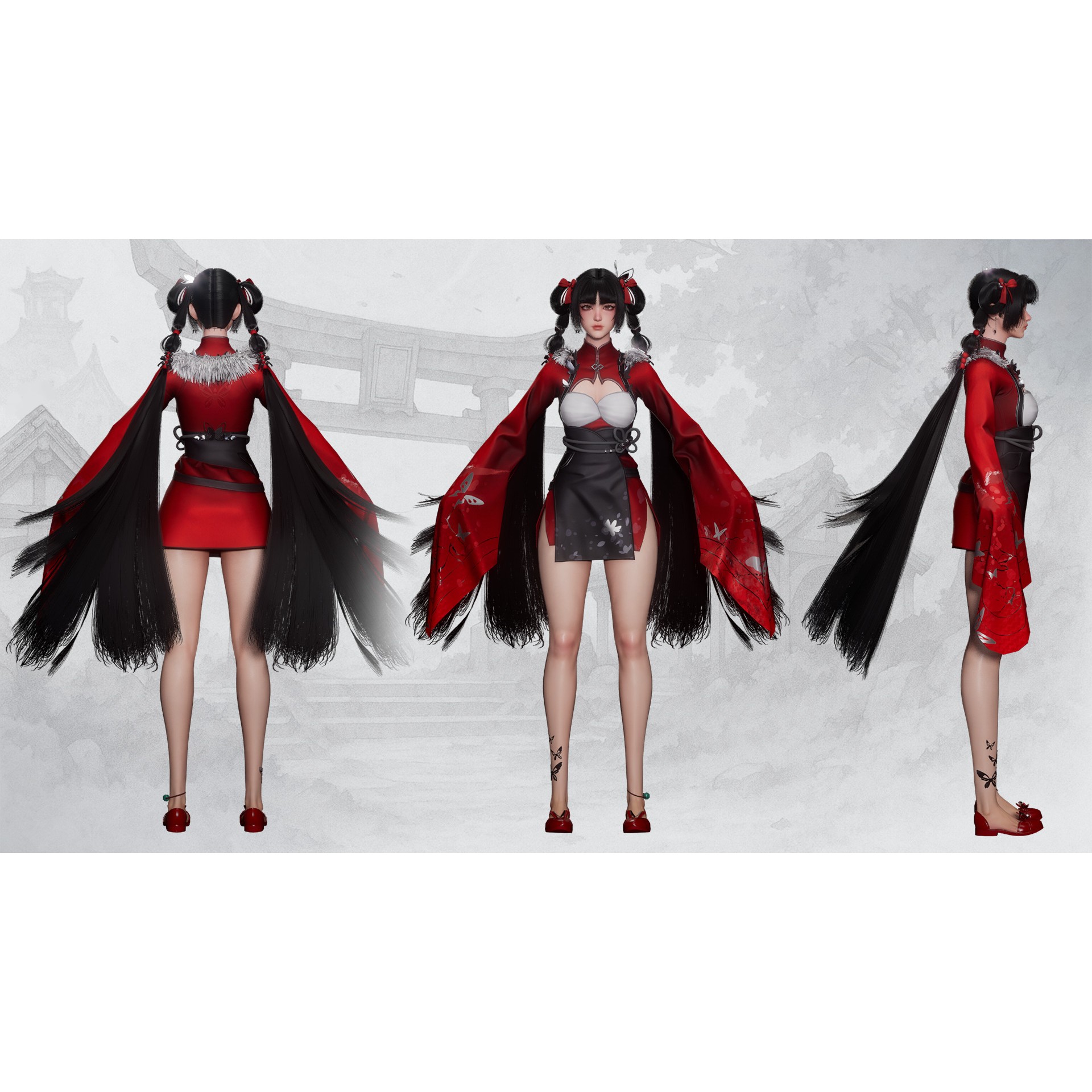 Xiao Jue - Low-Poly Game-Ready 3D Model - View 24