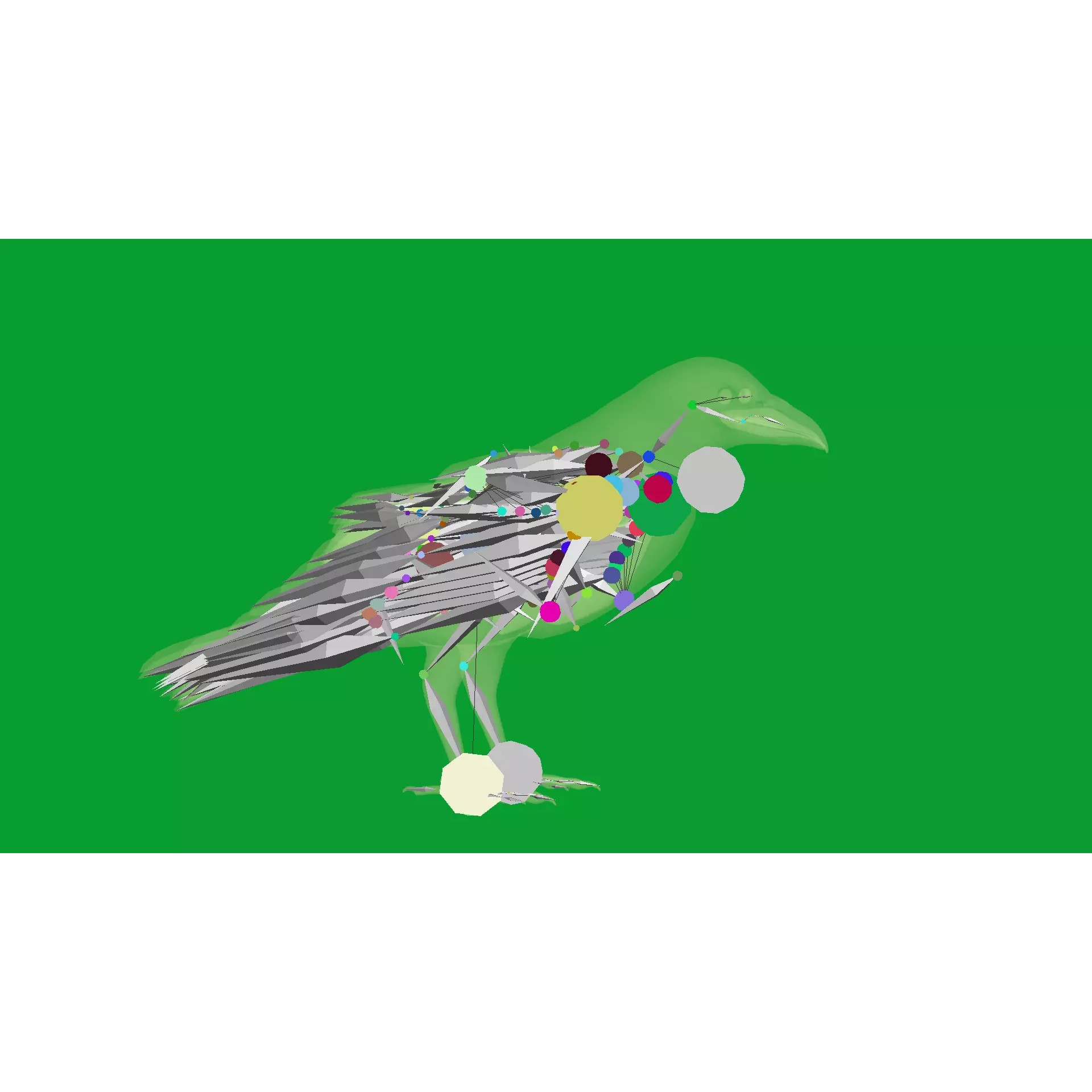 European Common Raven - Low-Poly Game-Ready 3D Model - View 15