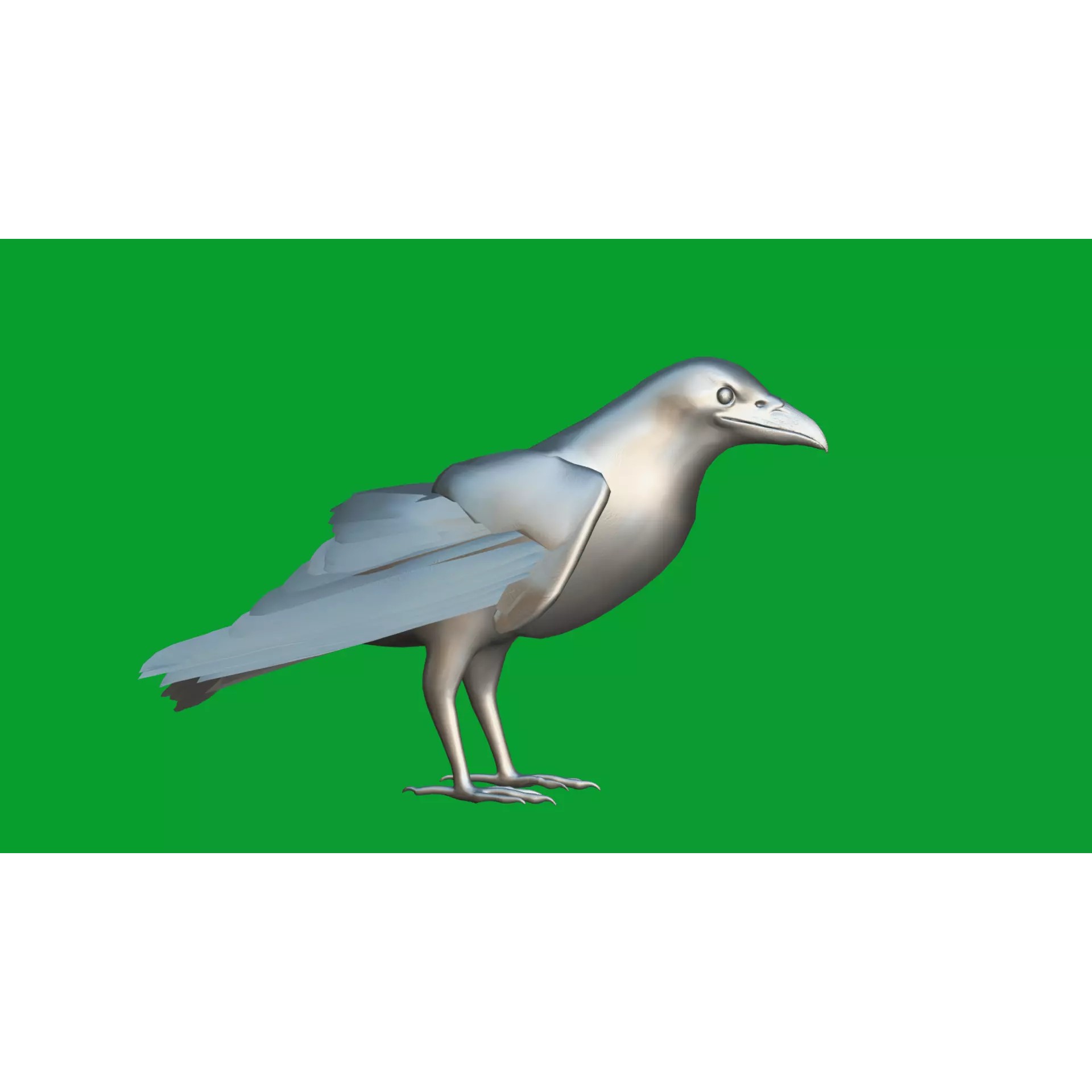 European Common Raven - Low-Poly Game-Ready 3D Model - View 18