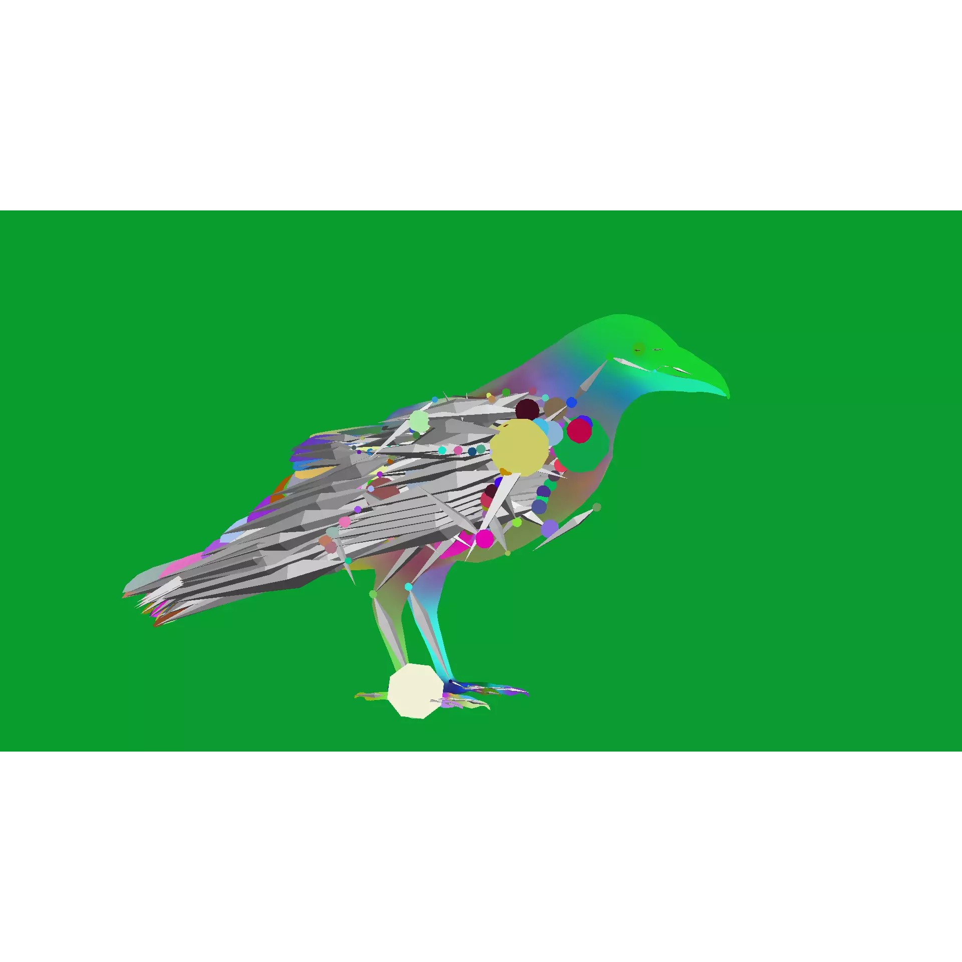 European Common Raven - Low-Poly Game-Ready 3D Model - View 19