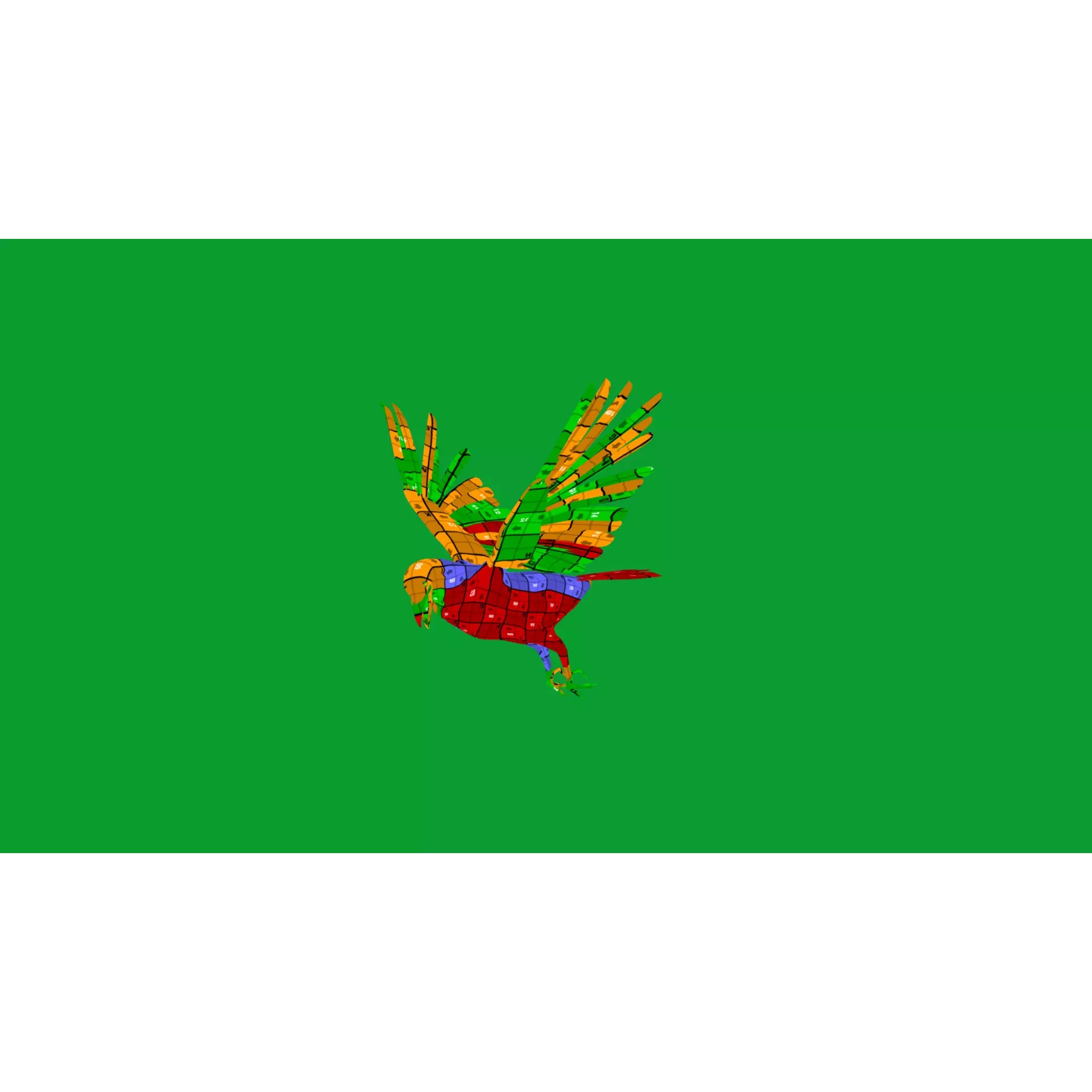 European Common Raven - Low-Poly Game-Ready 3D Model - View 28