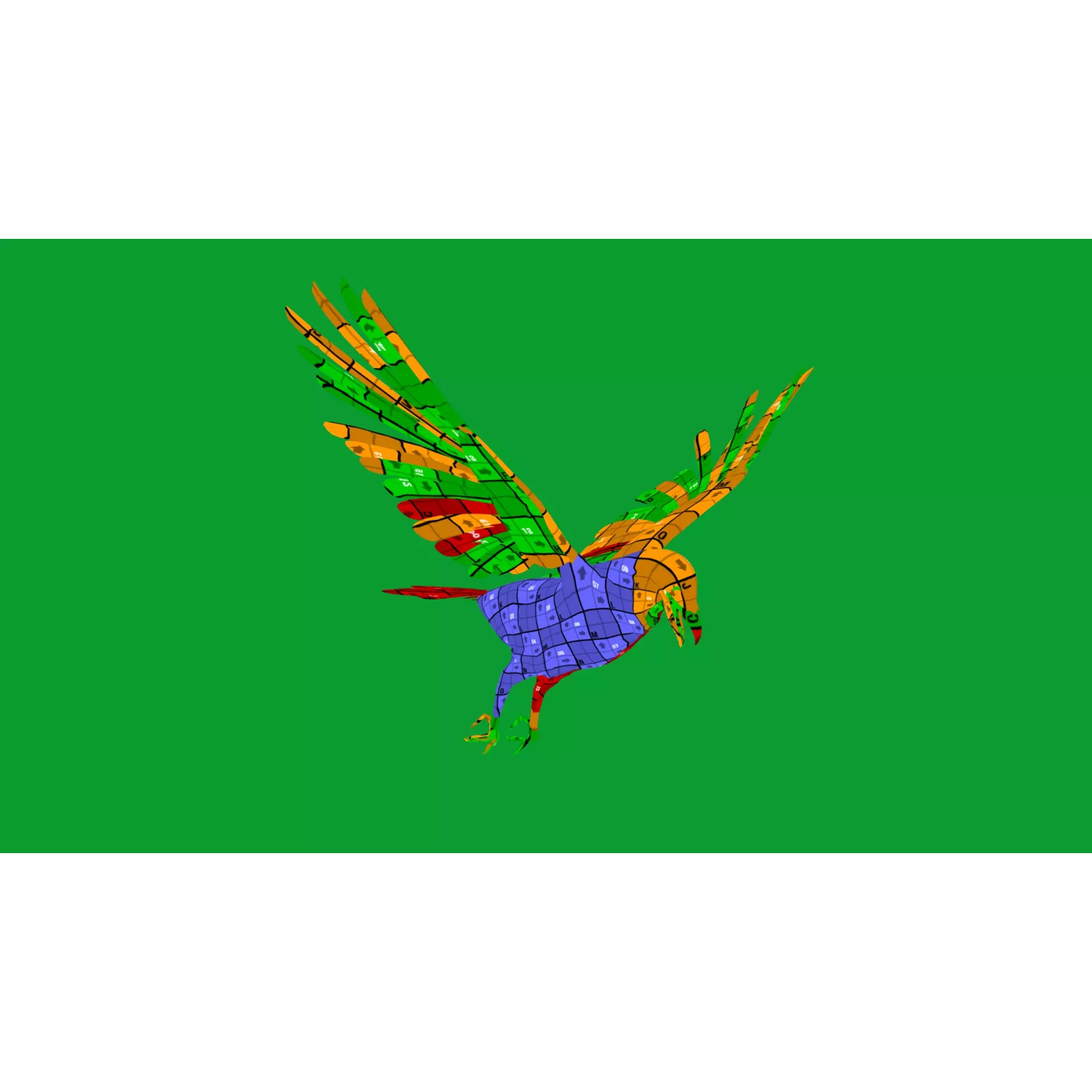 European Common Raven - Low-Poly Game-Ready 3D Model - View 31