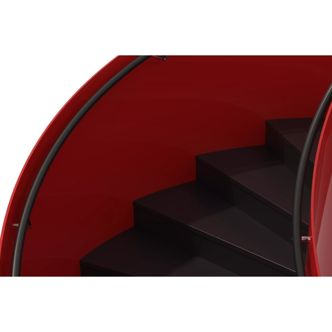 Spiral Staircase 3D Model – Modern Architectural Design, FBX & OBJ - View 12