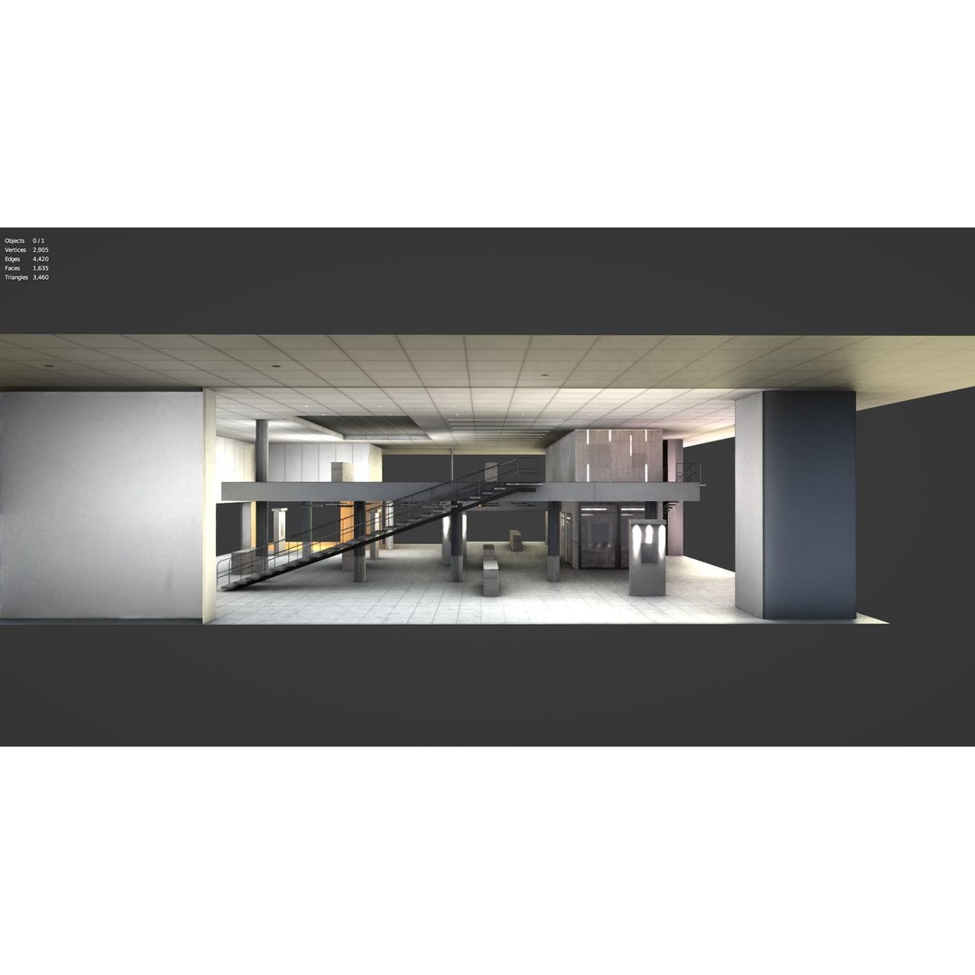 Tokyo Corporate Office Building 3D Model – Low Poly Game-Ready Asset, FBX - View 8