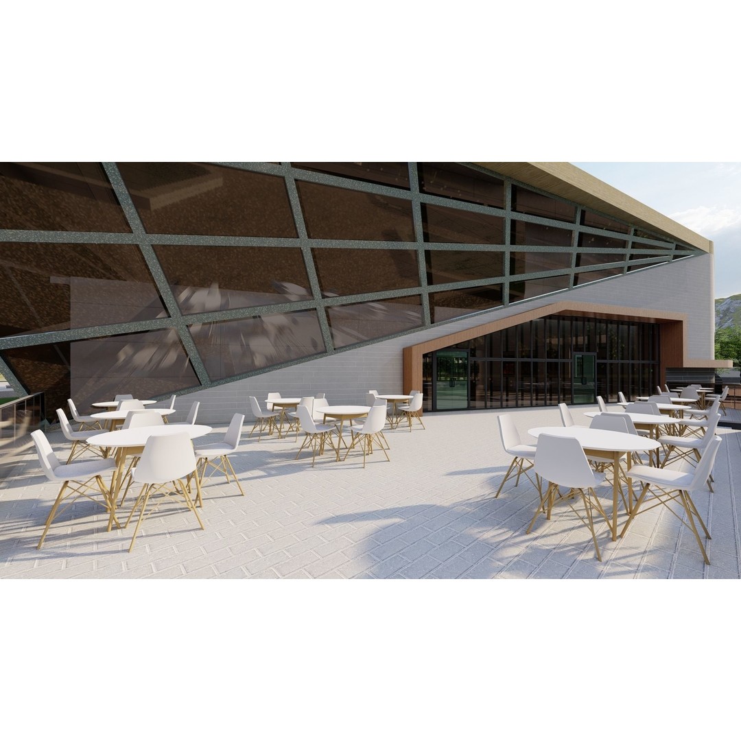 School 3D Model – High School Design for Archviz and Games, FBX - View 12