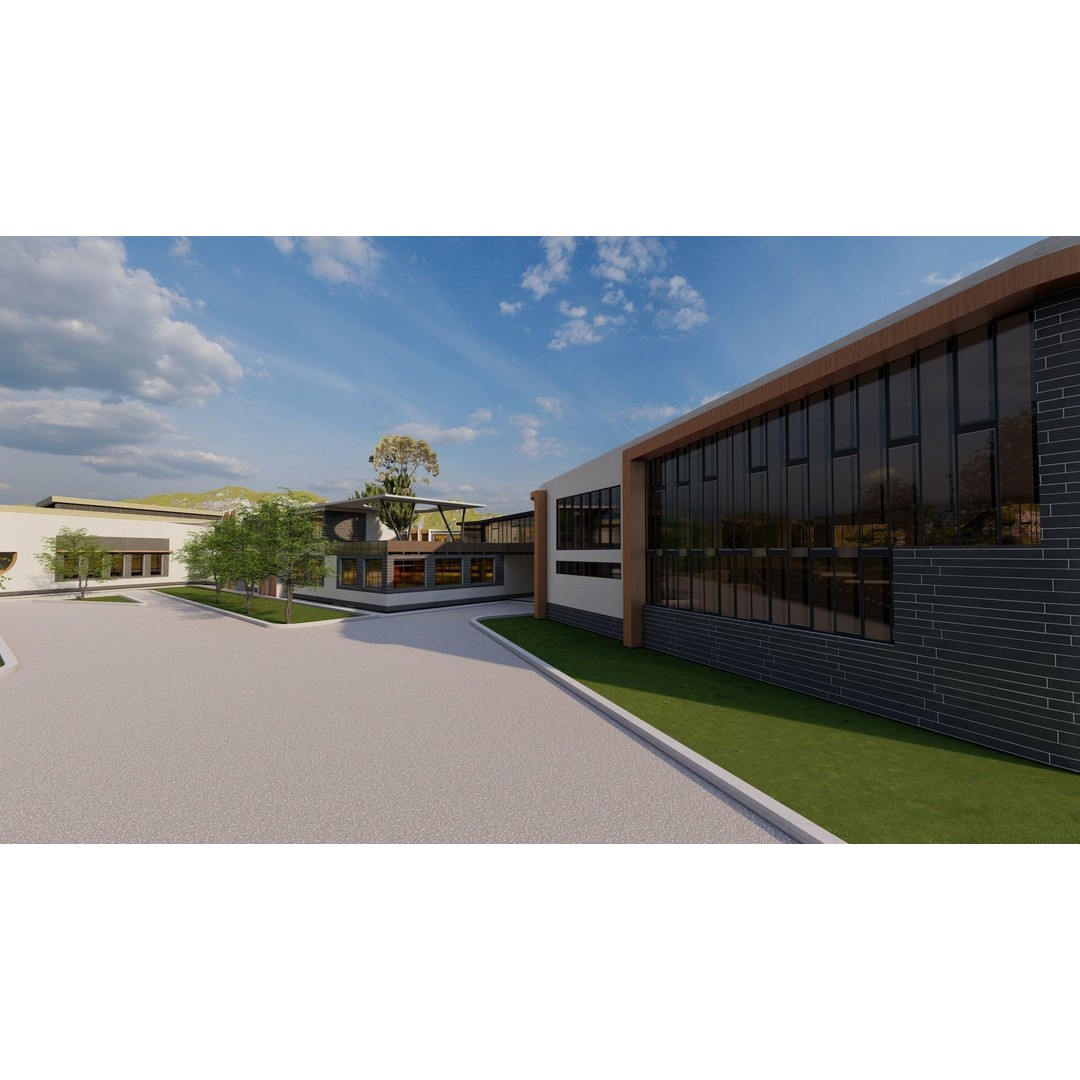 School 3D Model – High School Design for Archviz and Games, FBX - View 19