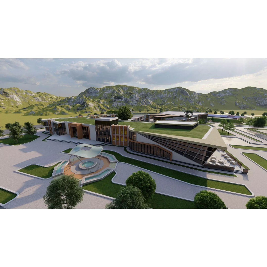 School 3D Model – High School Design for Archviz and Games, FBX - View 2