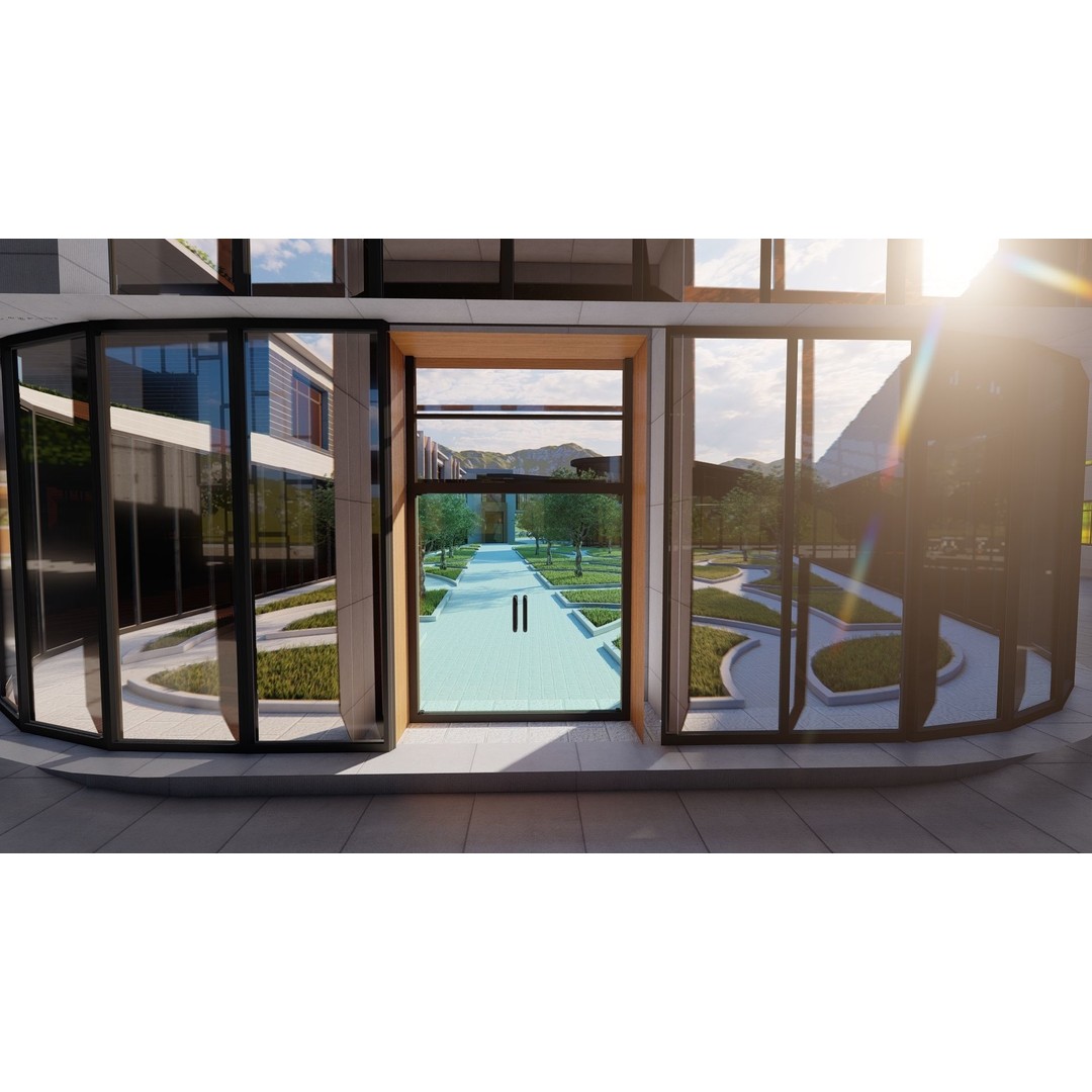 School 3D Model – High School Design for Archviz and Games, FBX - View 24