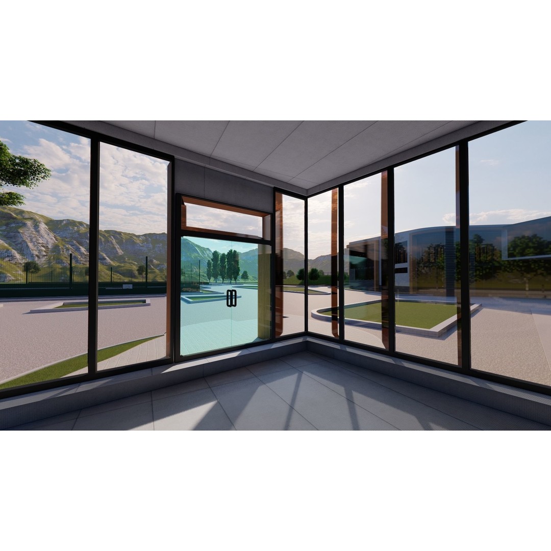 School 3D Model – High School Design for Archviz and Games, FBX - View 25