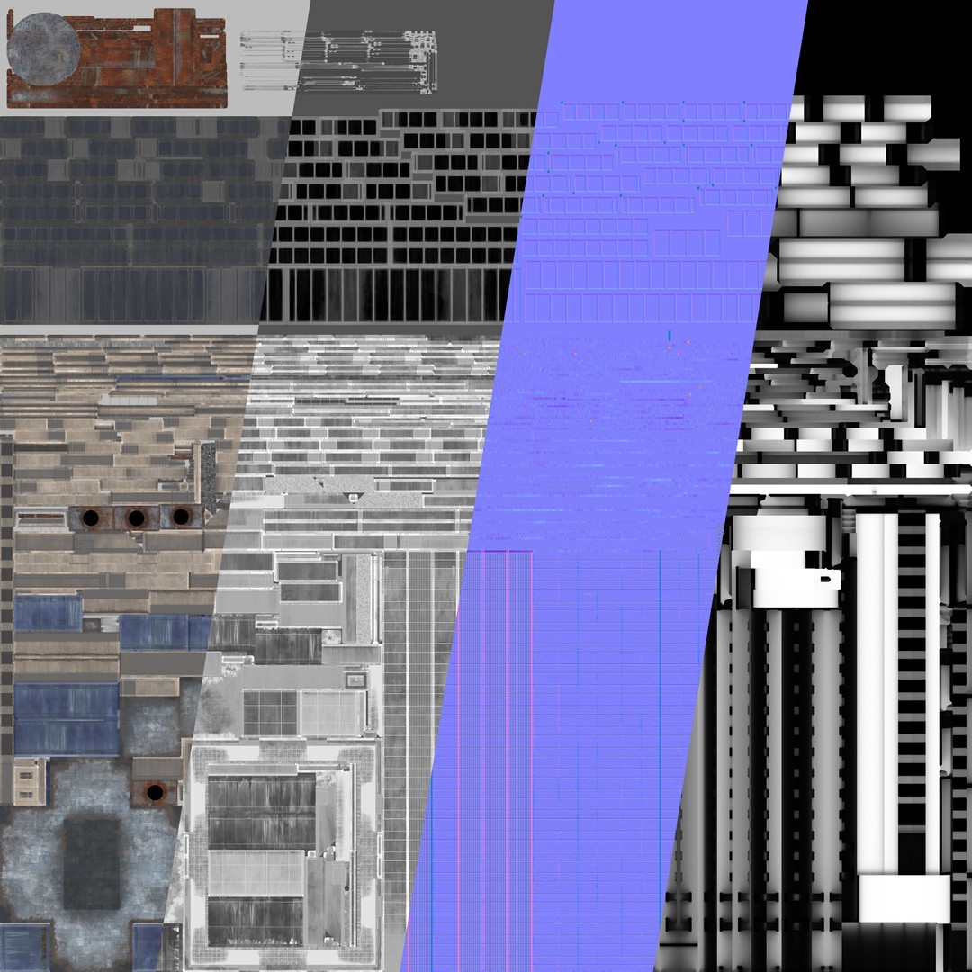 Modern Business Center 3D Model – Low Poly Architectural Asset, FBX, Blender