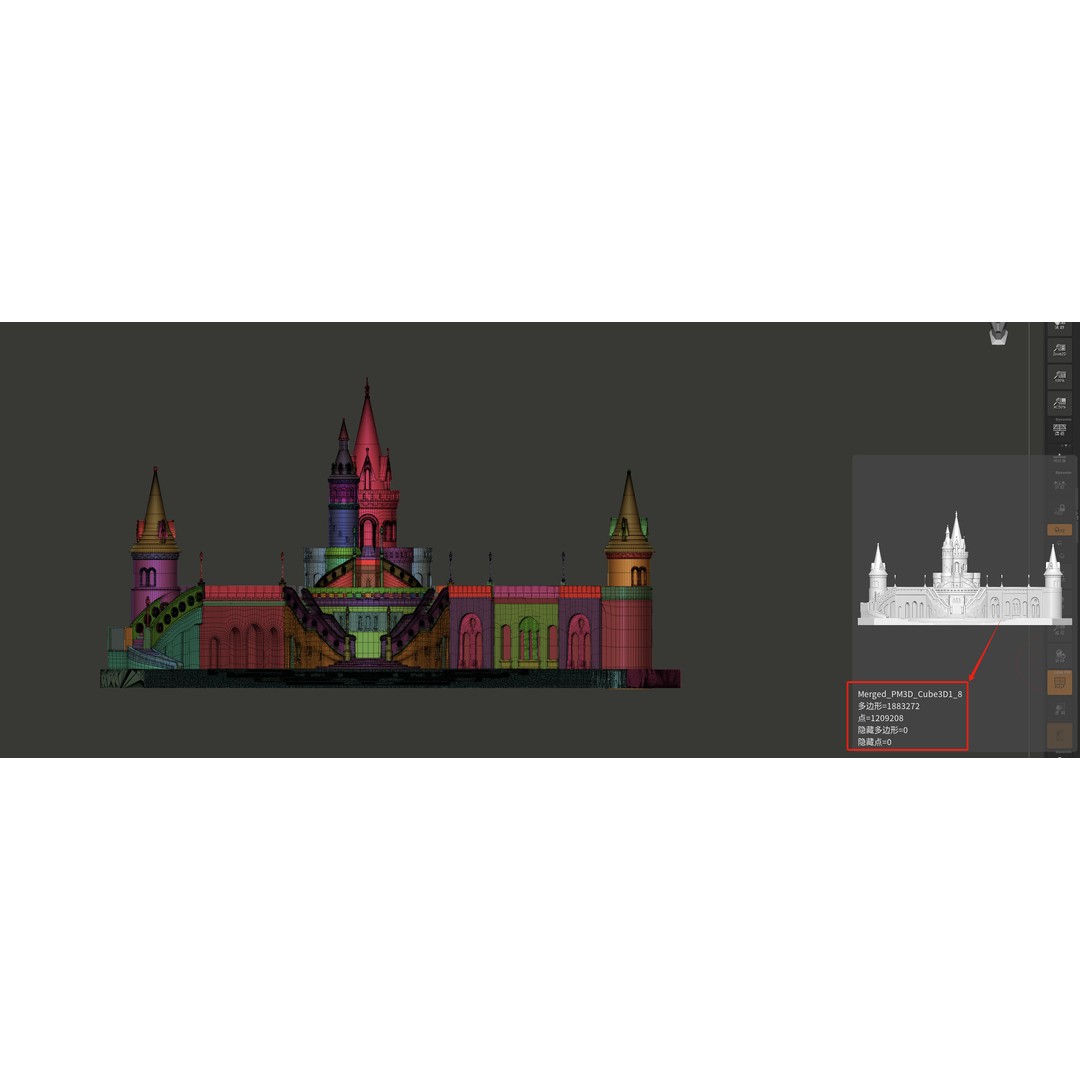 Fisherman's Bastion 3D Model – Realistic Architectural Asset, FBX