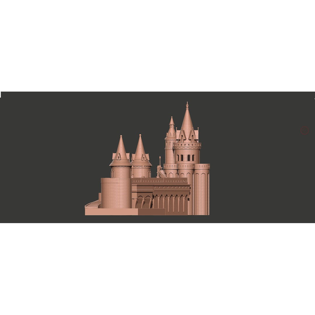 Fisherman's Bastion 3D Model – Realistic Architectural Asset, FBX - View 12