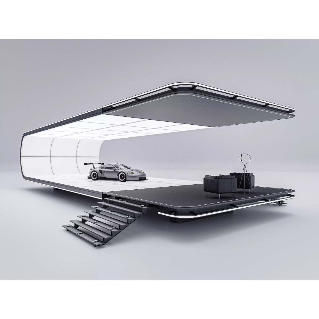 LED Exhibition Stage 3D Model – Low Poly Game Asset, PBR Textures - View 2