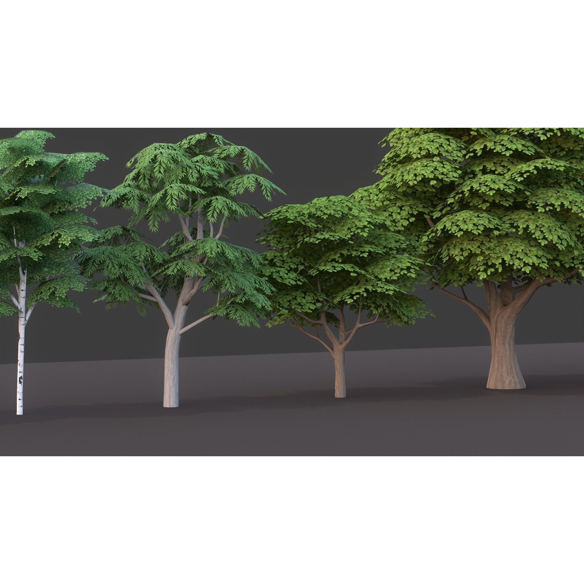 Tree Pack - Low-Poly Game-Ready 3D Model - View 12