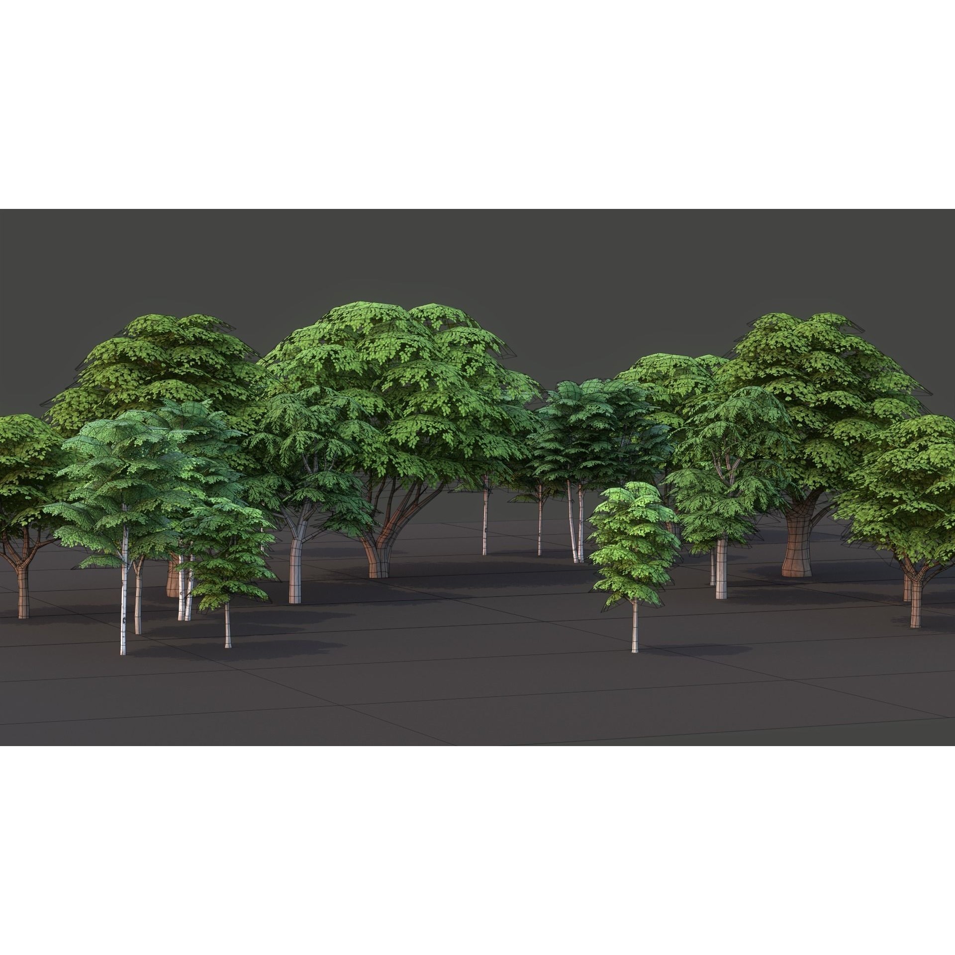 Tree Pack - Low-Poly Game-Ready 3D Model - View 19