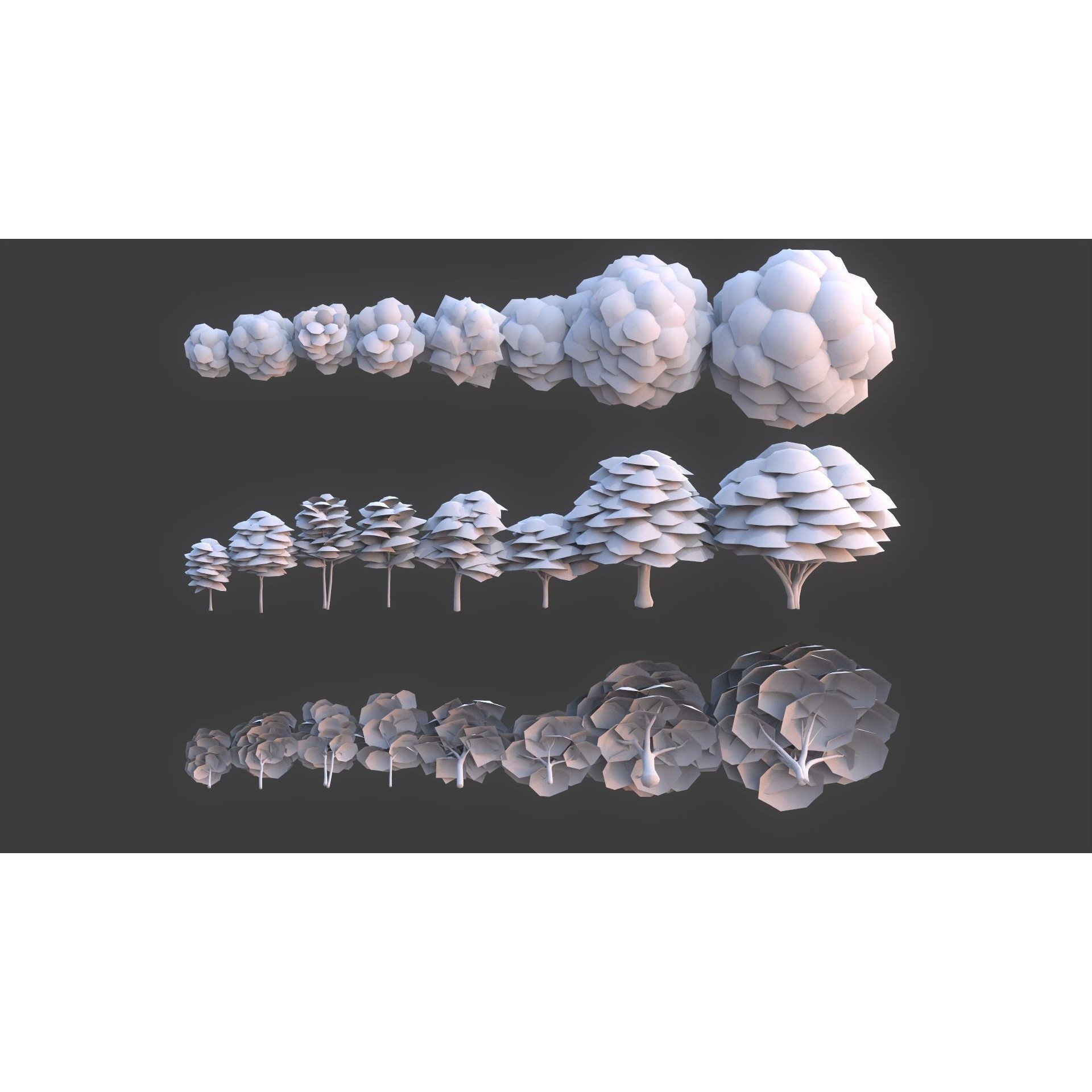Tree Pack - Low-Poly Game-Ready 3D Model - View 20