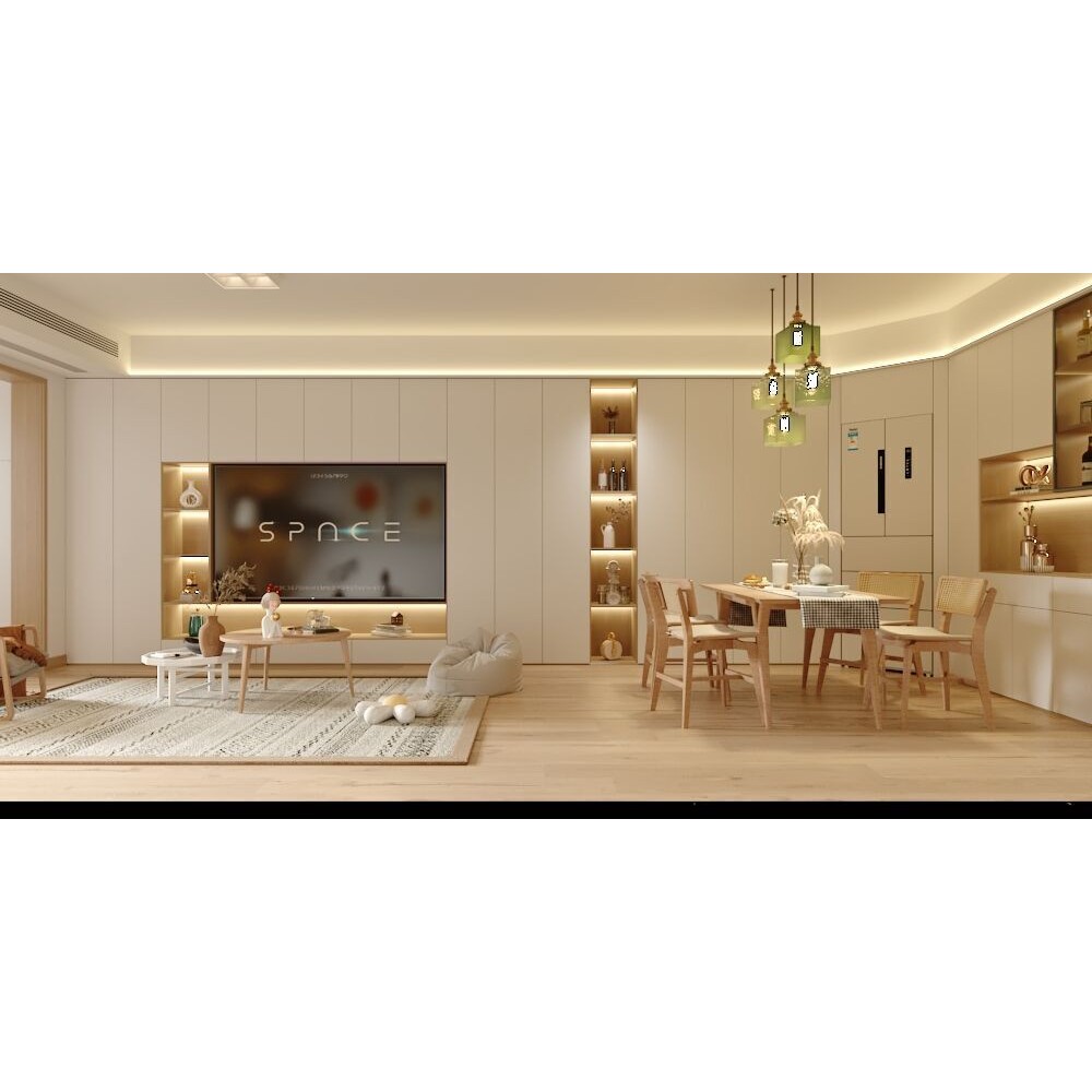 Living Room 3D Model – Textured Interior Scene for Vray - View 4