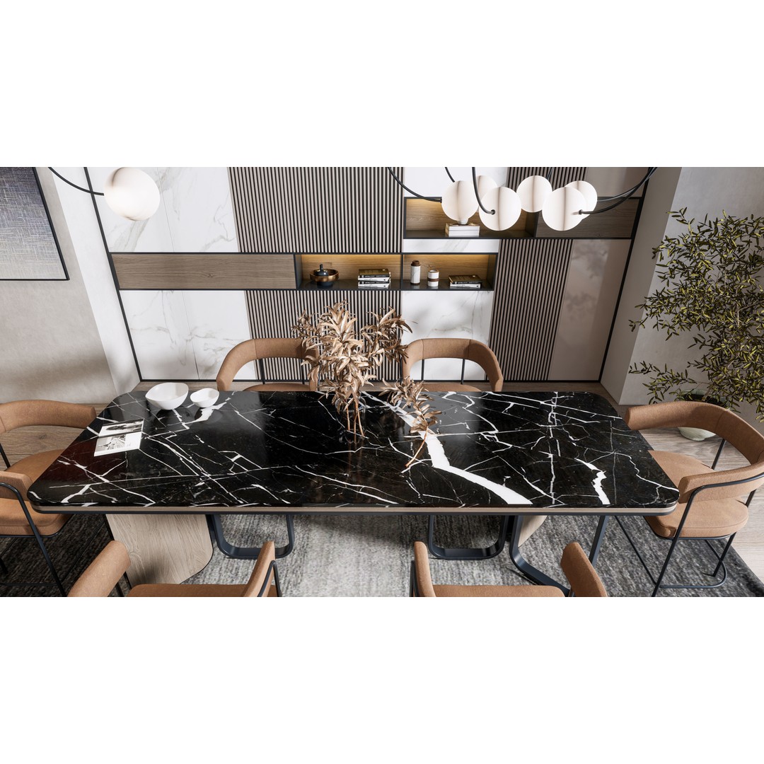 Dining Room 3D Model – Modern Interior Scene with Textures - View 16