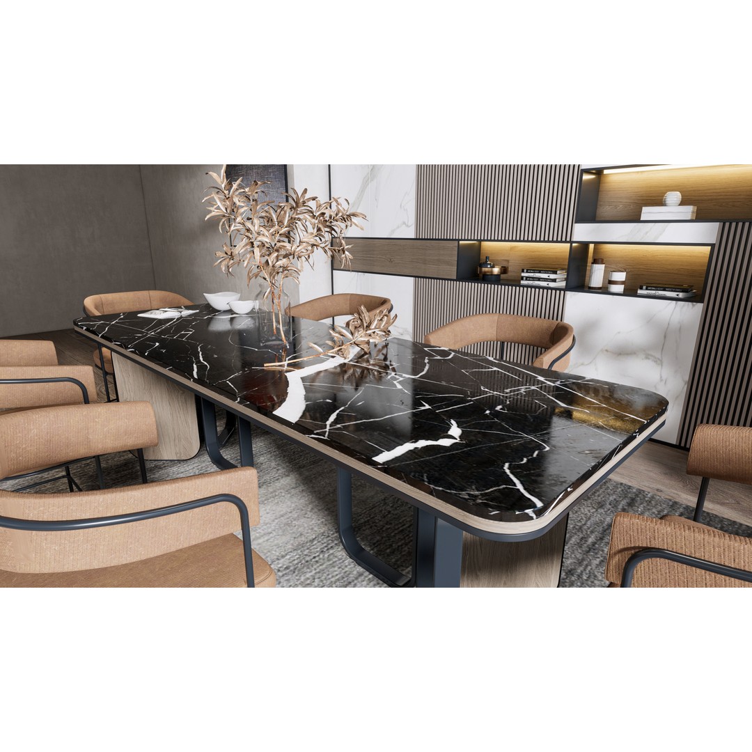 Dining Room 3D Model – Modern Interior Scene with Textures - View 17