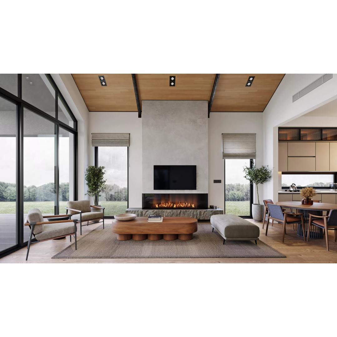 Living Room 3D Model – Modern Interior Scene with Textures, FBX, OBJ - View 2