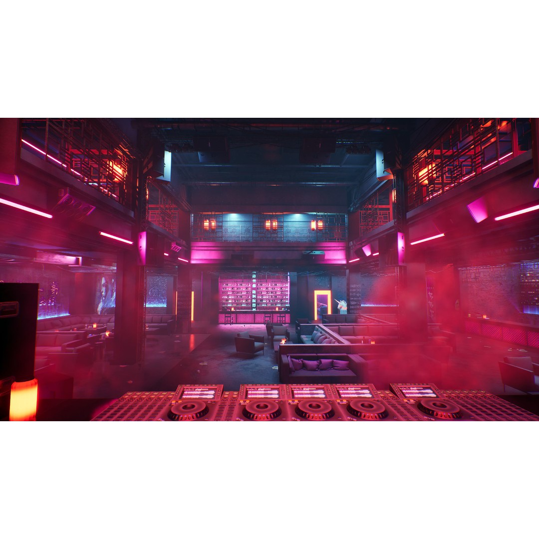 Tokyo Night Club 3D Model – Low Poly Modular Interior, Unreal Engine - View 12