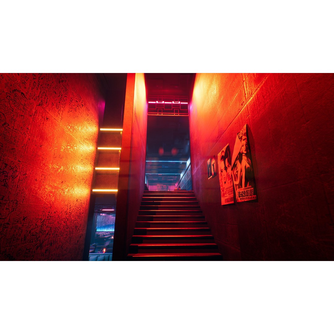 Tokyo Night Club 3D Model – Low Poly Modular Interior, Unreal Engine - View 15