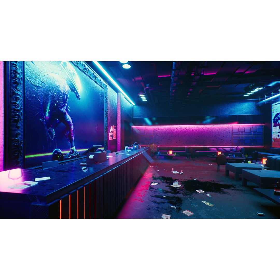 Tokyo Night Club 3D Model – Low Poly Modular Interior, Unreal Engine - View 19