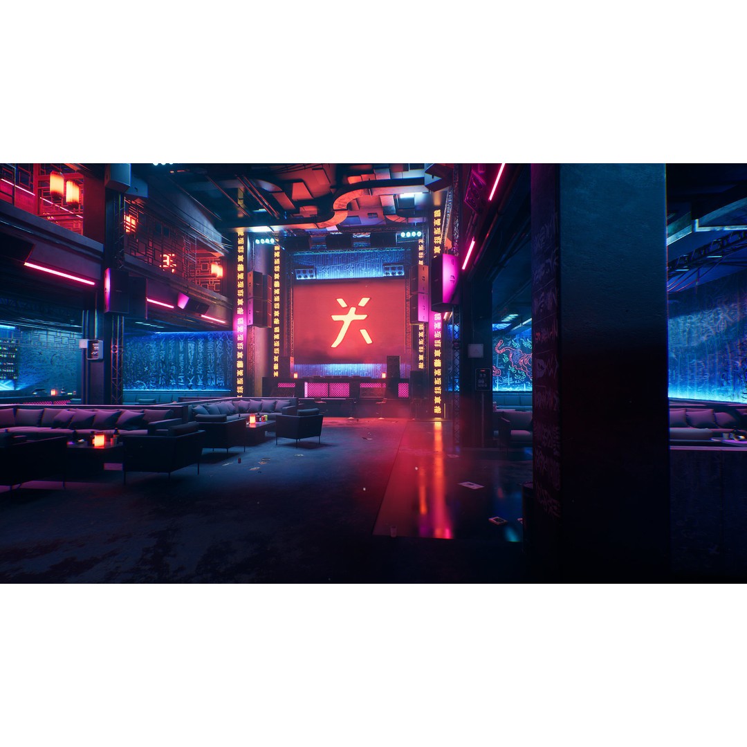 Tokyo Night Club 3D Model – Low Poly Modular Interior, Unreal Engine - View 21