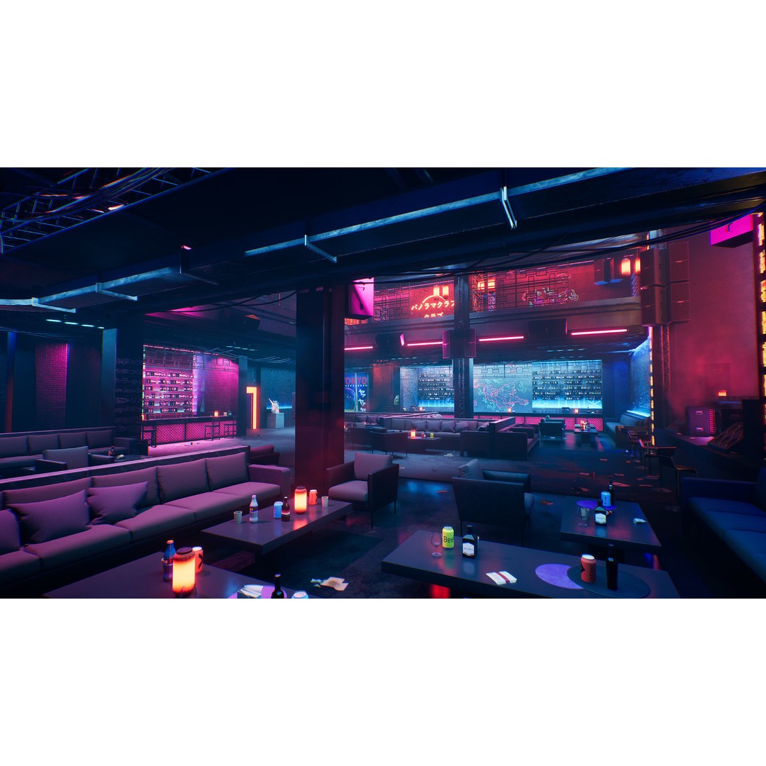 Tokyo Night Club 3D Model – Low Poly Modular Interior, Unreal Engine - View 22