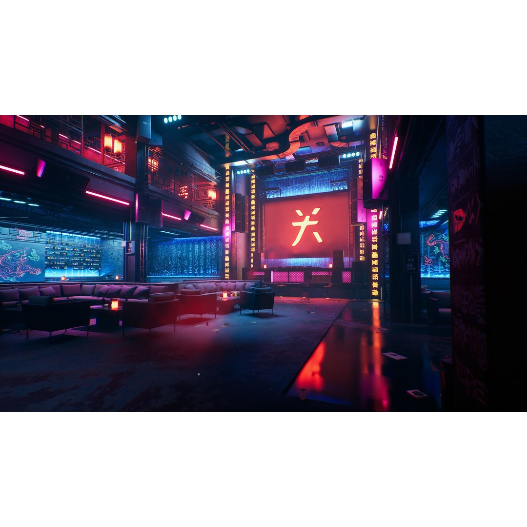 Tokyo Night Club 3D Model – Low Poly Modular Interior, Unreal Engine - View 7