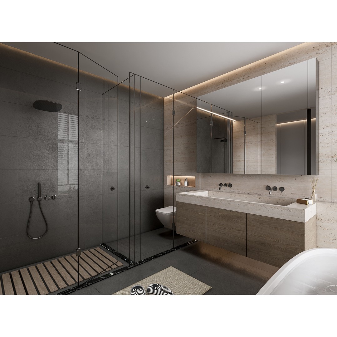 Modern Bathroom 3D Model – Elegant Vanity Scene, FBX & Blender Formats - View 15