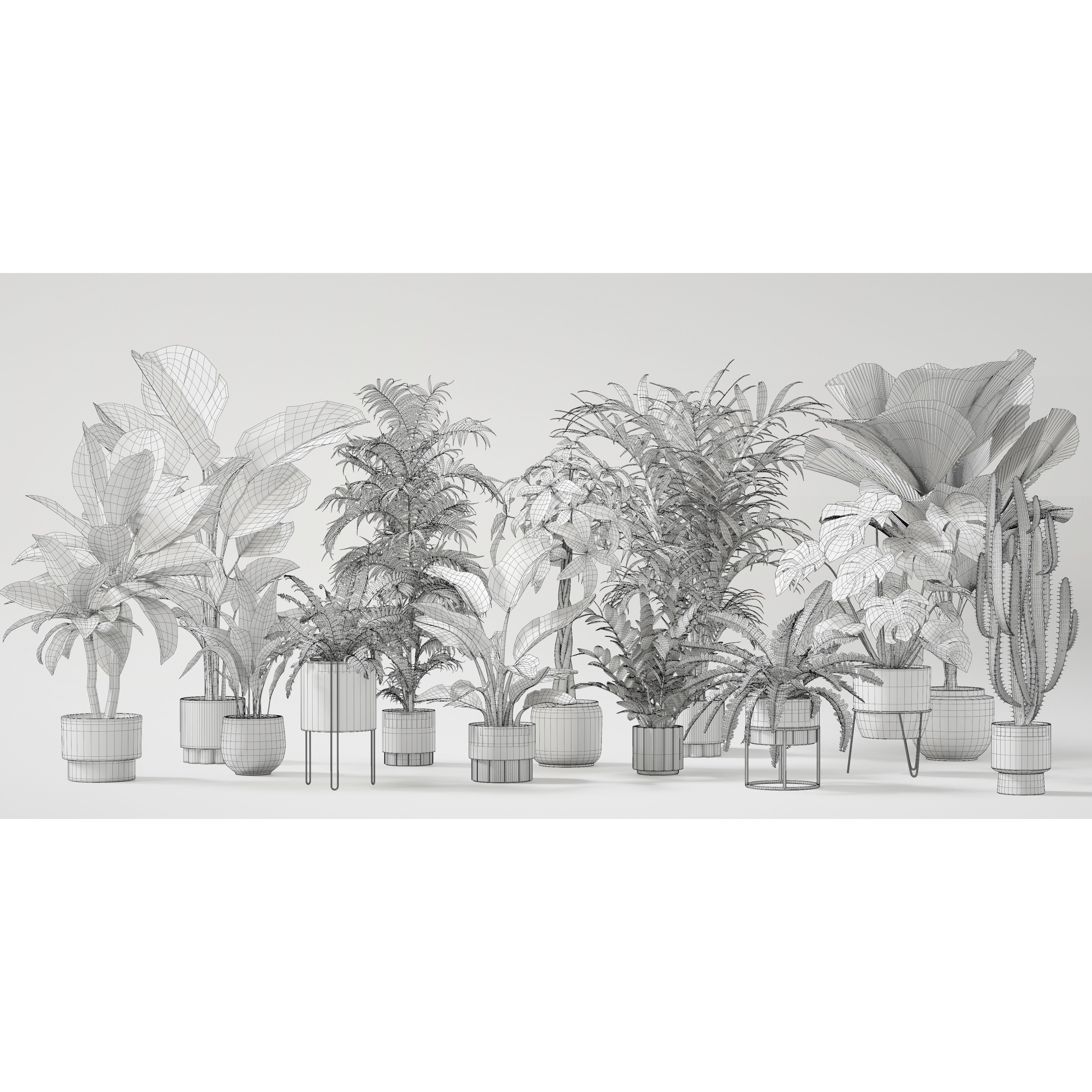 Plants Collection for Archviz 02 - Game-Ready 3D Model - View 4