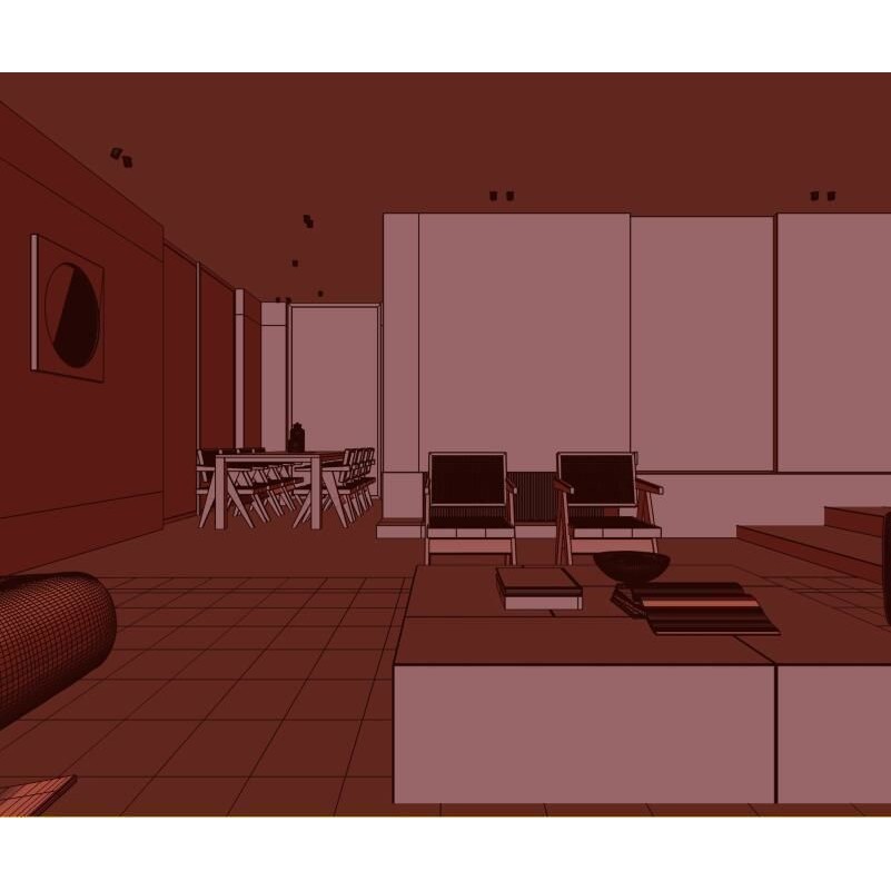 Modern Villa 3D Model – Realistic Interior Design, FBX, OBJ, Blender
