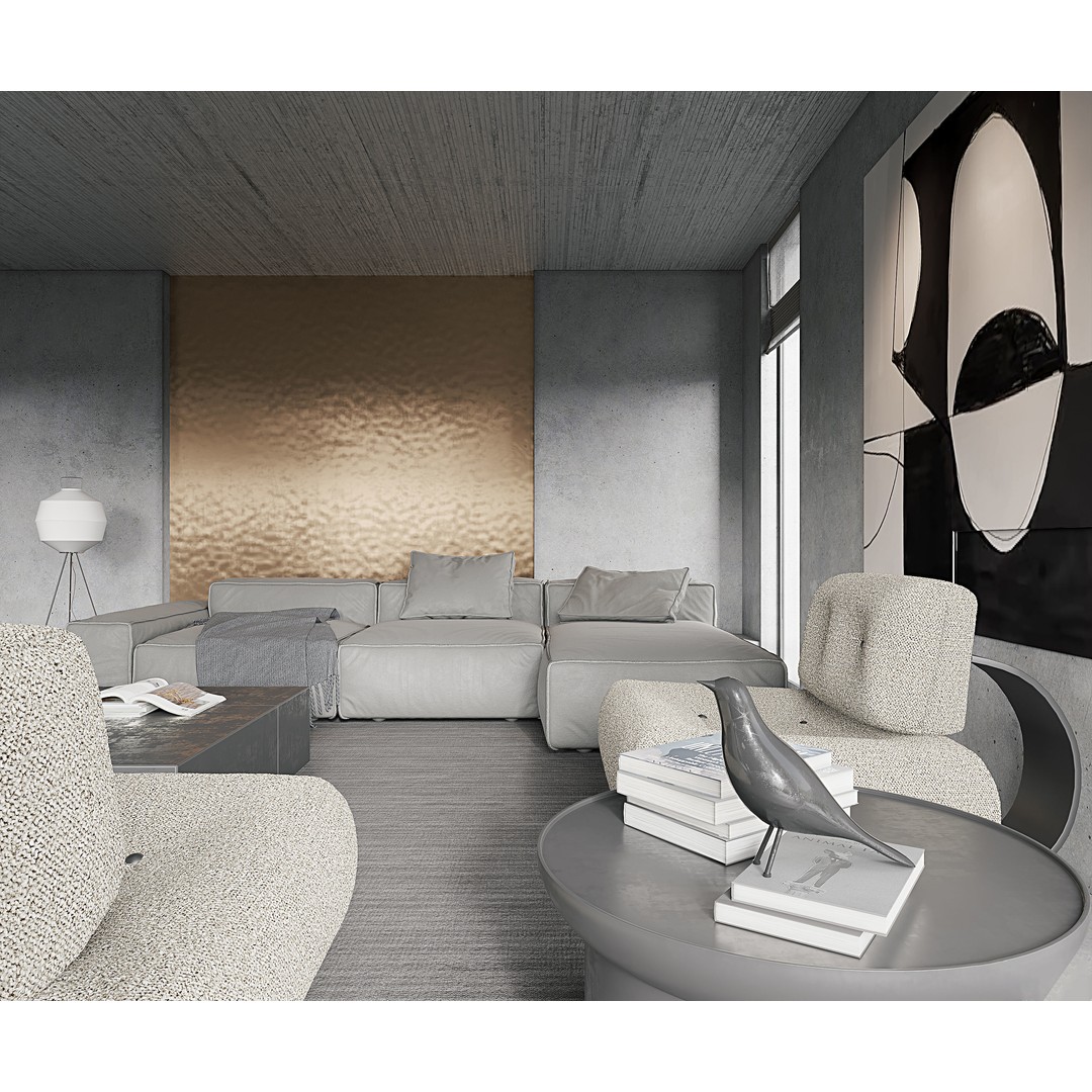 Modern Villa 3D Model – Realistic Interior Design, FBX, OBJ, Blender - View 10